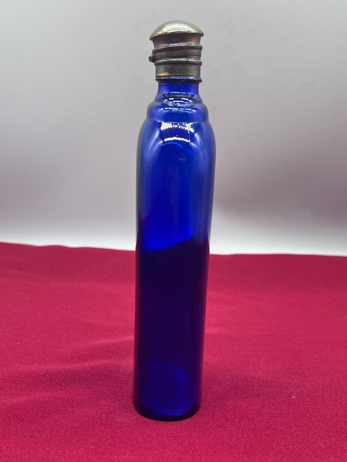 ANTIKE APOTHEKERFLASCHE AUS GLAS MIT KUPFER MONTUR – Bild 5