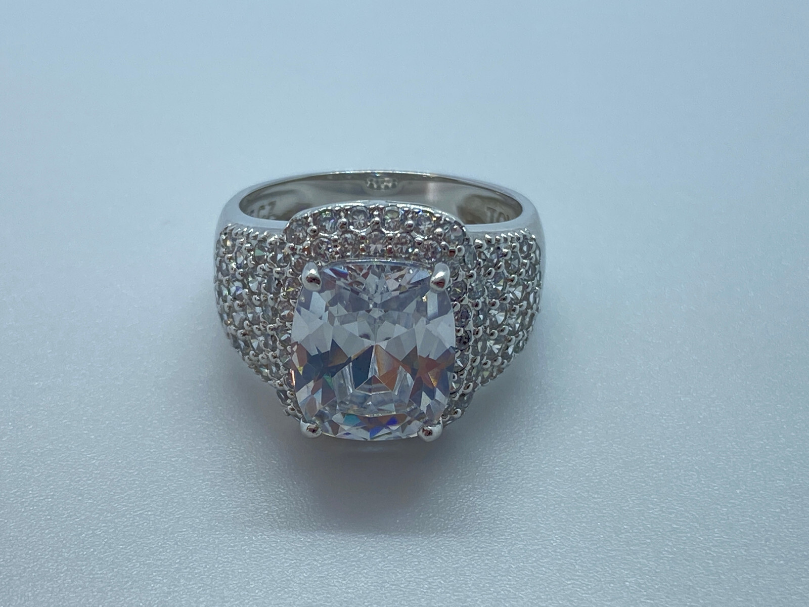EXTRAVAGANTER RING STERLING SILBER 925 MASSIVER DAMENRING GRÖSSE 59