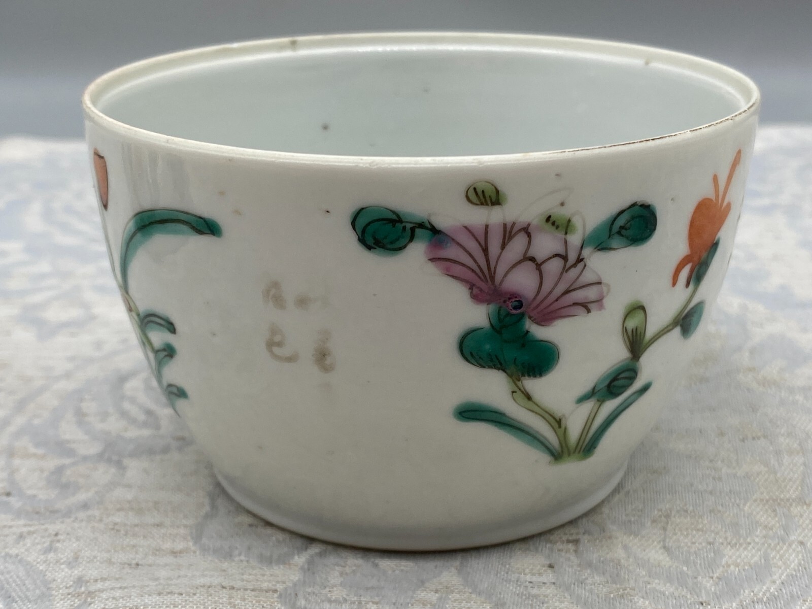 CHINA DECKELDOSE DOSE ANTIK 19 TES JHDT BLUMEN DEKOR HANDBEMALT – Bild 15