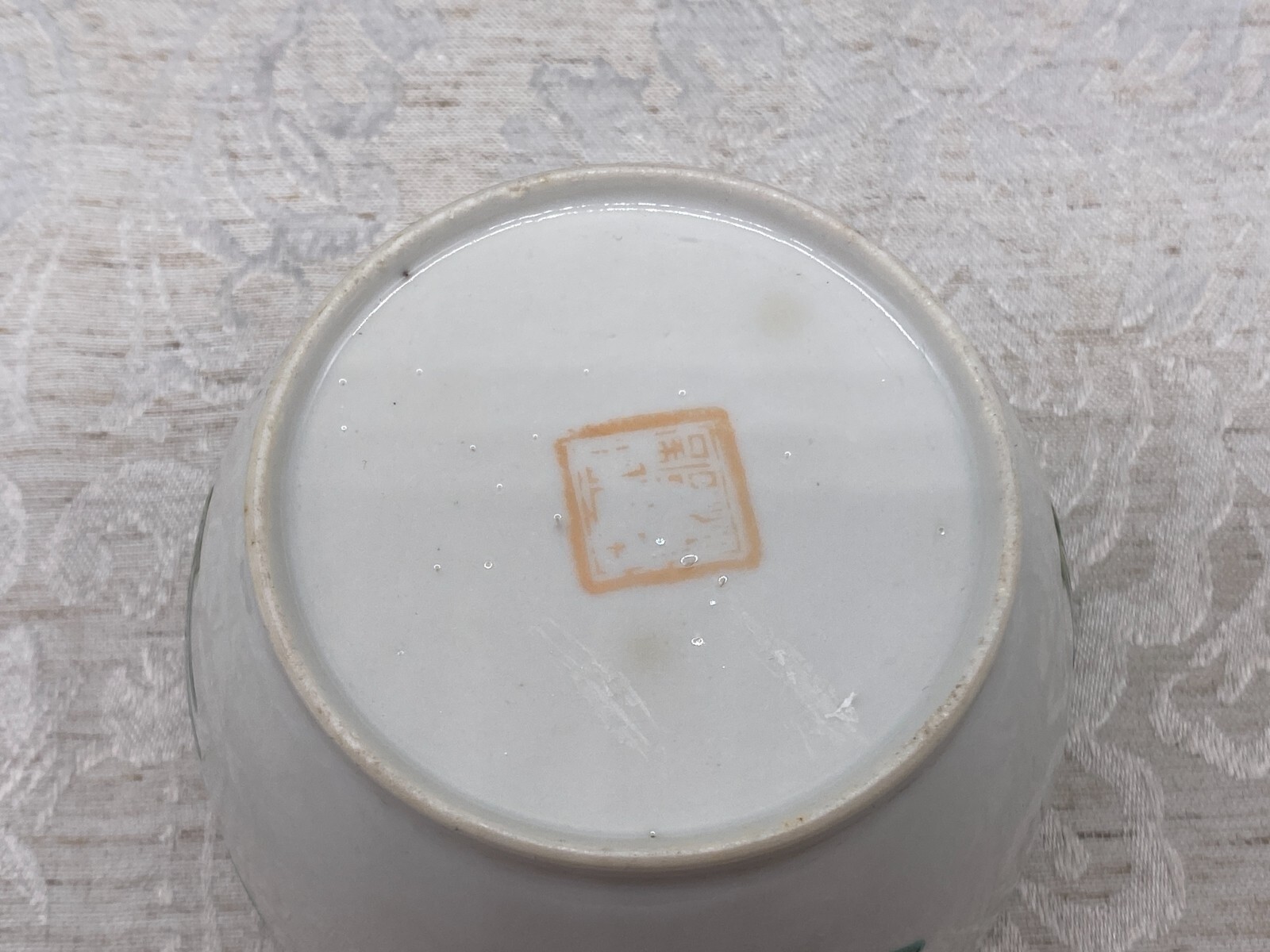 CHINA DECKELDOSE DOSE ANTIK 19 TES JHDT BLUMEN DEKOR HANDBEMALT – Bild 20