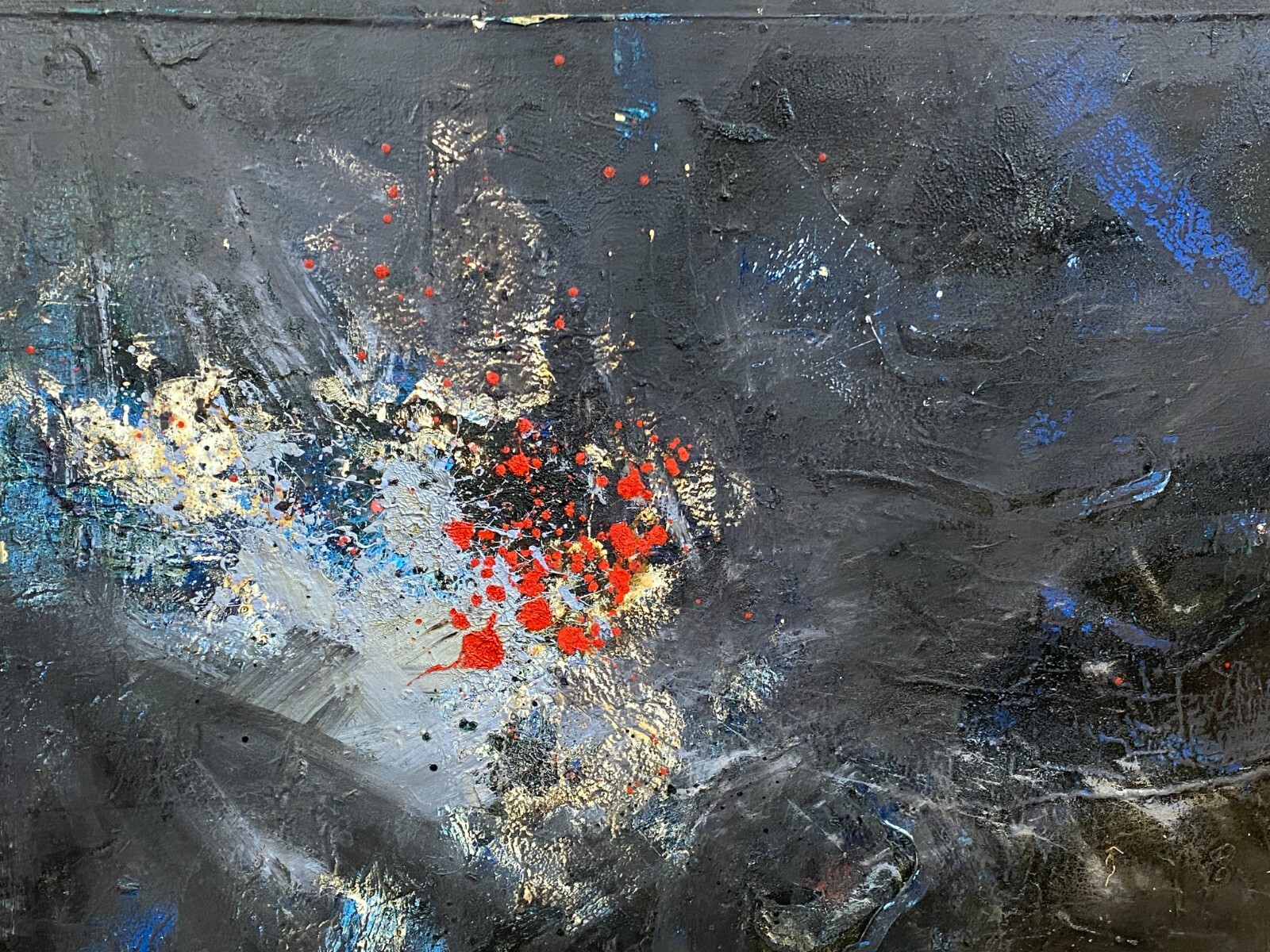 XXXL GEMÄLDE ACRYLGEMÄLDE 120x150cm ABSTRAKT WALDEMAR KUFNER