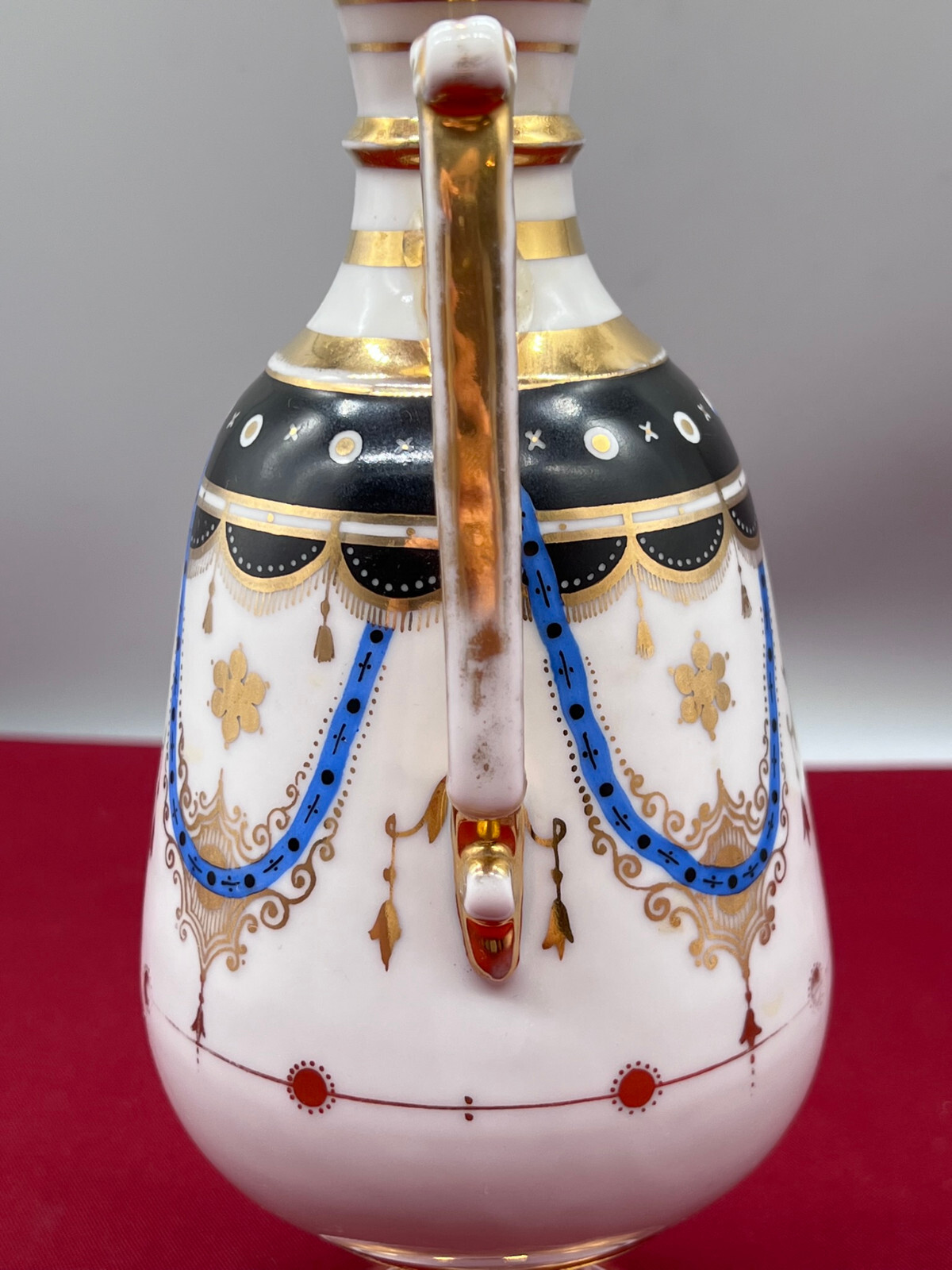 ANTIKE AMPHORE AUS PORZELLAN HANDBEMALT UND VERGOLDET HISTORISMUS UM 1880 – Bild 12