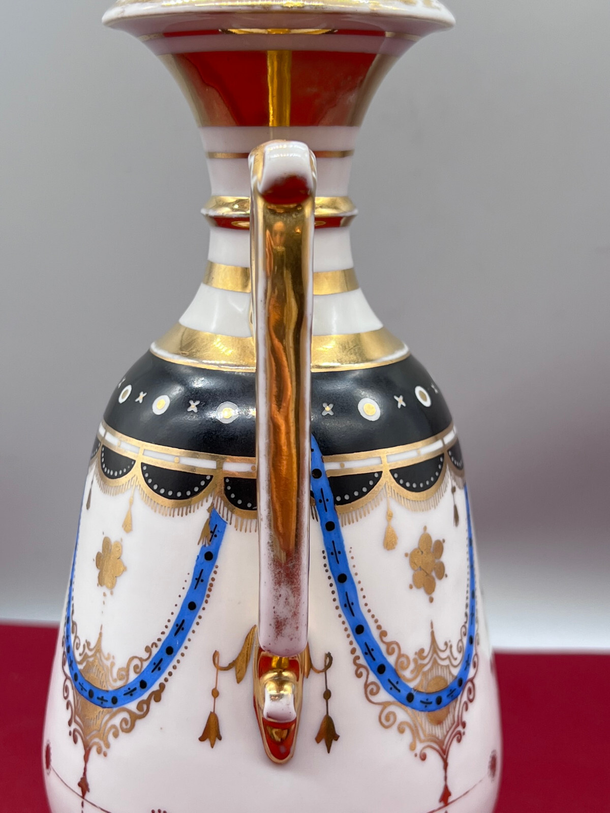 ANTIKE AMPHORE AUS PORZELLAN HANDBEMALT UND VERGOLDET HISTORISMUS UM 1880 – Bild 20