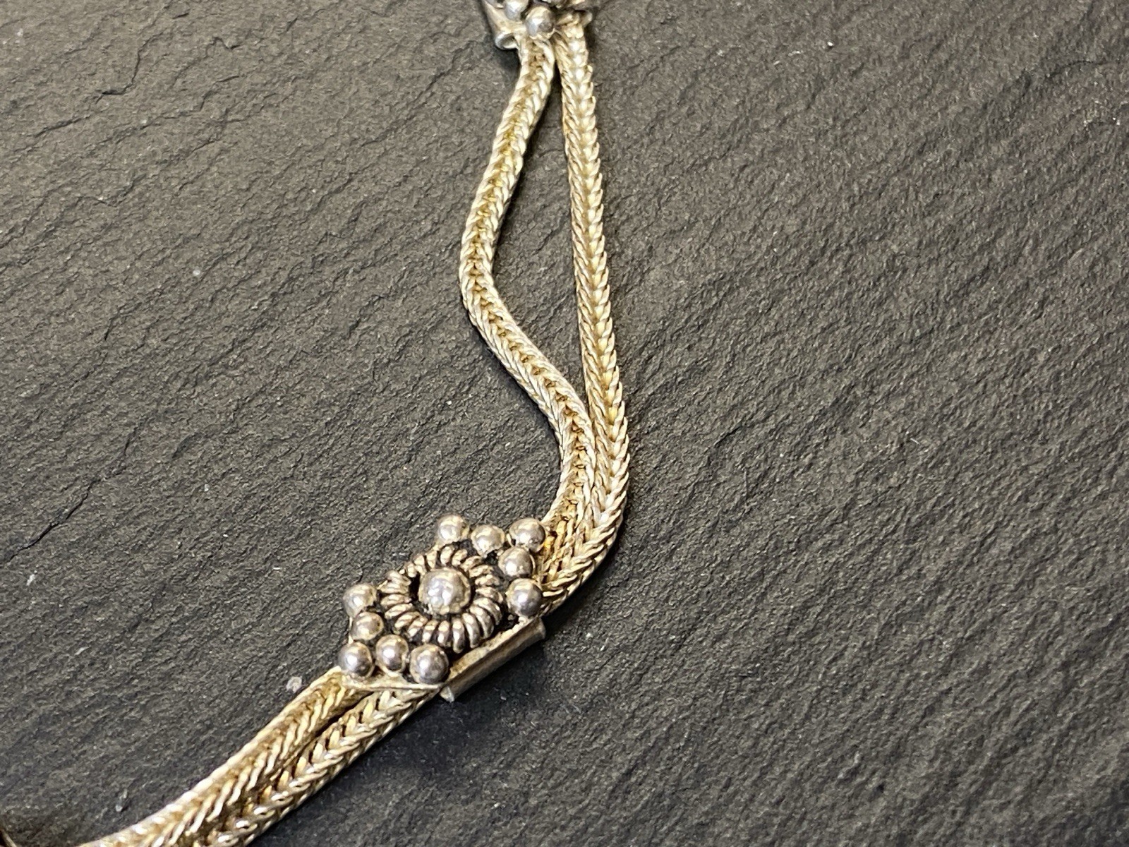 ARMBAND ONYX 925 STERLING SILBER FILIGRANES DEKOR – Bild 7