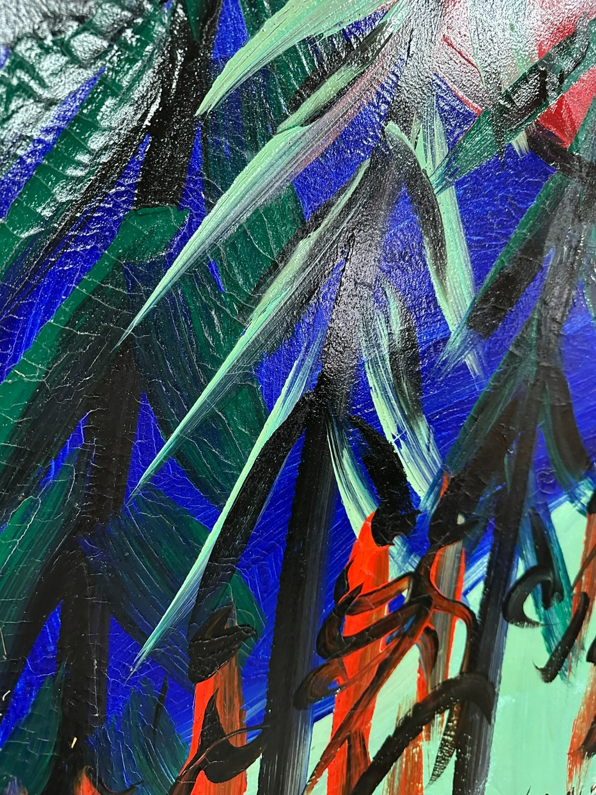 ALTES ACRYL GEMÄLDE PETER ROBERT KEIL ACRYGEMÄLDE 1984 – Bild 8
