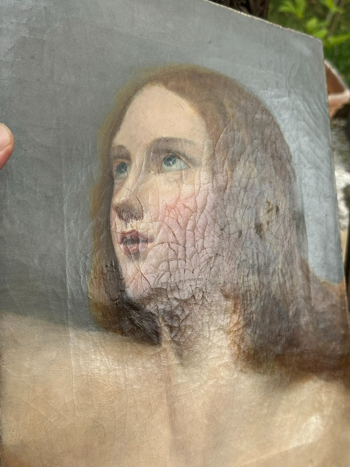 ANTIKES ÖLGEMÄLDE BIEDERMEIER GEMÄLDE PORTRAIT EINER JUNGEN FRAU 19 TES JHDT – Bild 9