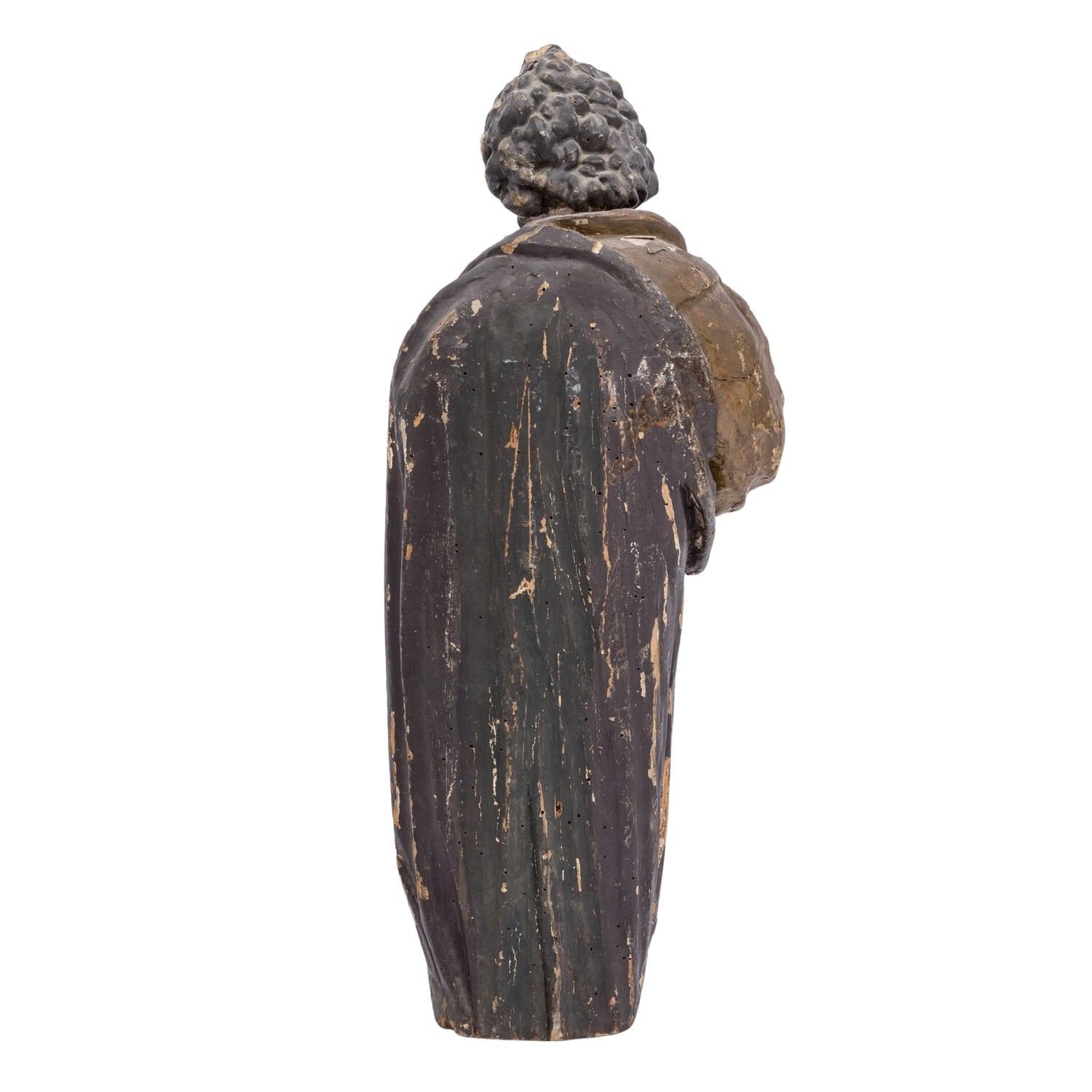 ANTIKE BAROCK HEILIGENFIGUR 18 TES JHDT HEILIGER APOSTEL 51cm – Bild 4