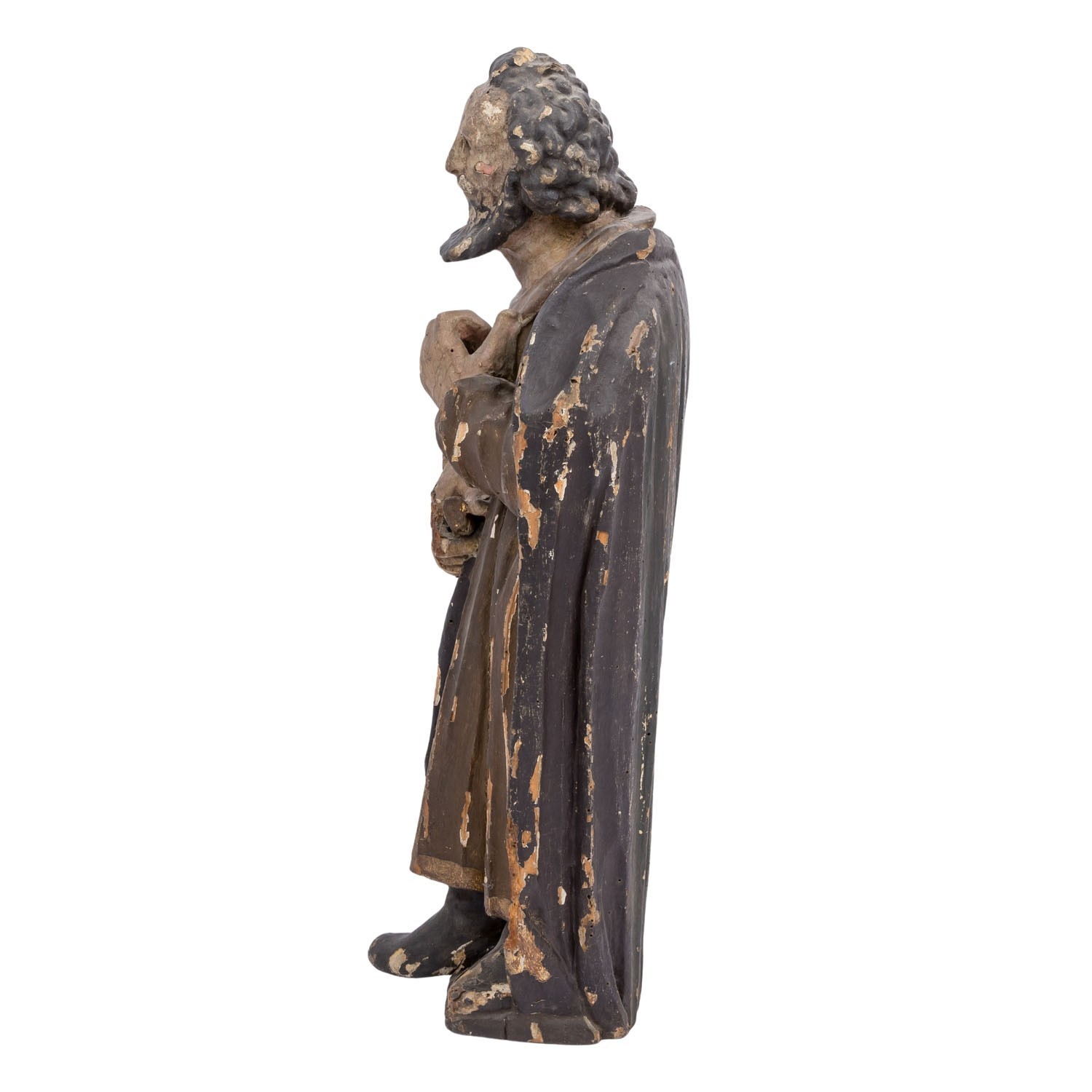 ANTIKE BAROCK HEILIGENFIGUR 18 TES JHDT HEILIGER APOSTEL 51cm – Bild 5