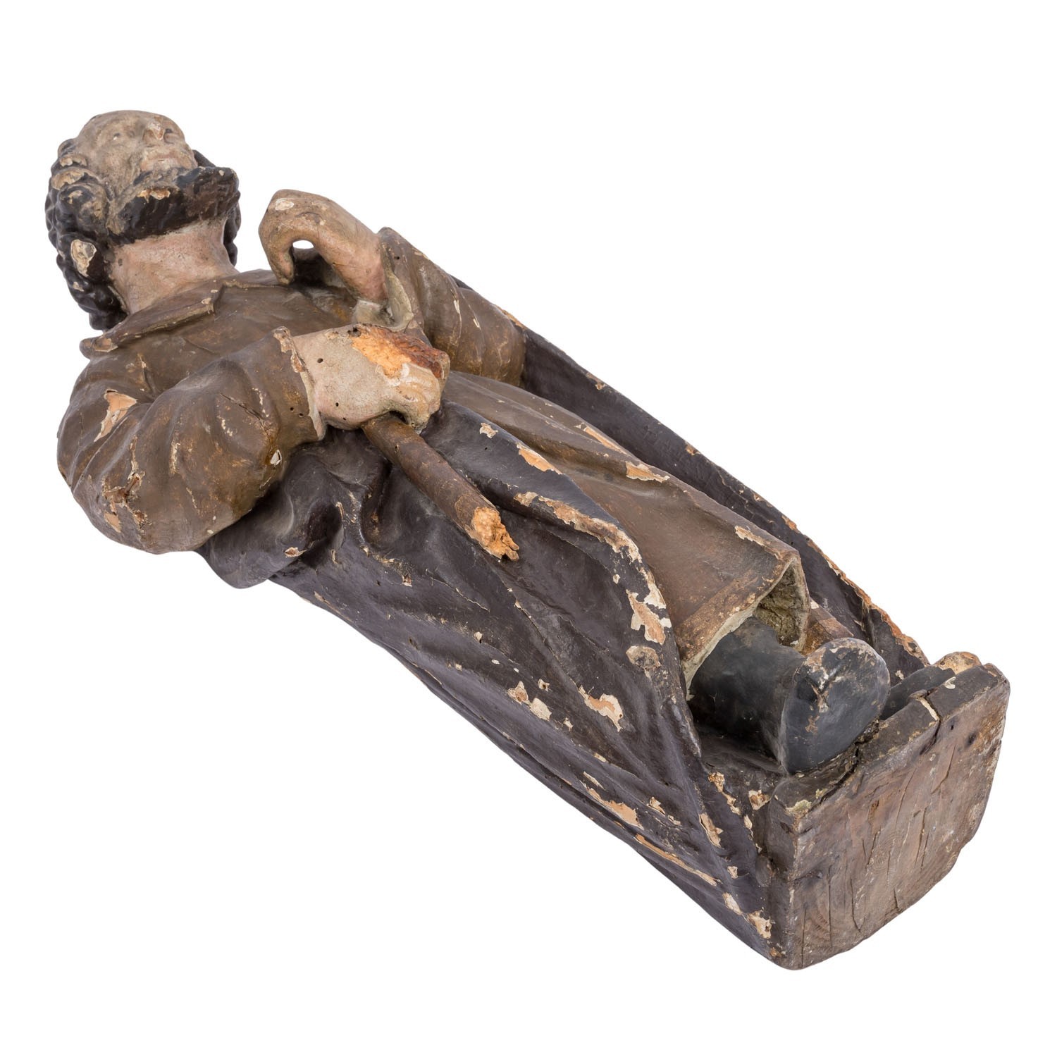 ANTIKE BAROCK HEILIGENFIGUR 18 TES JHDT HEILIGER APOSTEL 51cm – Bild 8