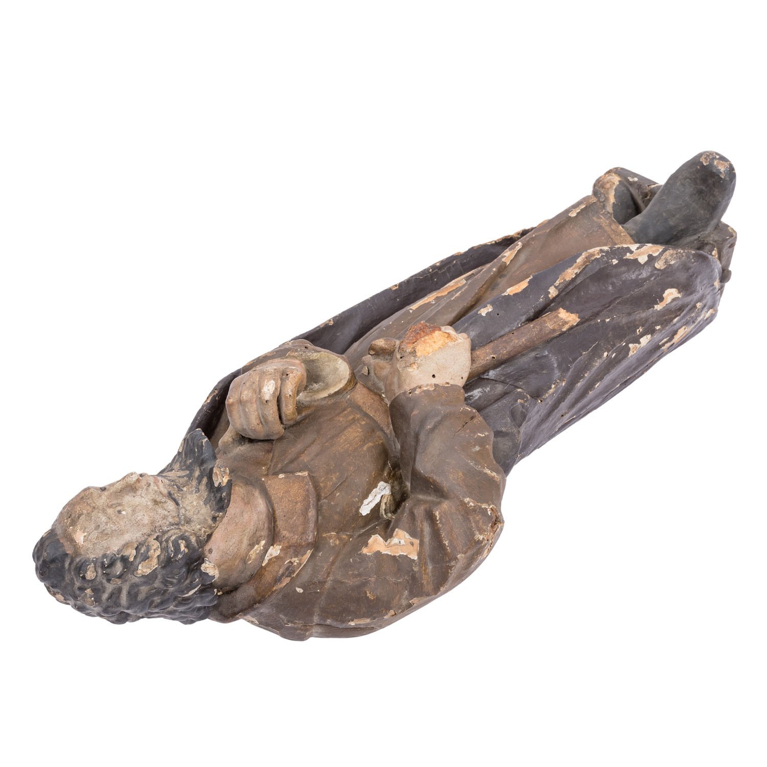 ANTIKE BAROCK HEILIGENFIGUR 18 TES JHDT HEILIGER APOSTEL 51cm – Bild 9