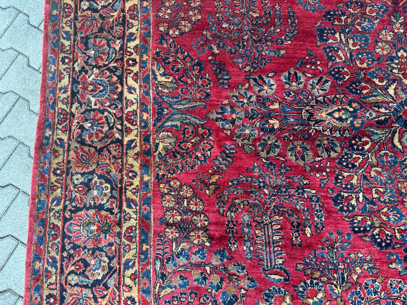 ANTIKER PERSER SARUK ORIENTTEPPICH AUS WOLLE TEPPICH 350x269cm – Bild 11