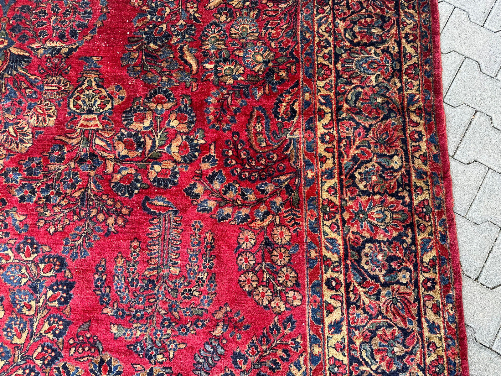 ANTIKER PERSER SARUK ORIENTTEPPICH AUS WOLLE TEPPICH 350x269cm – Bild 14