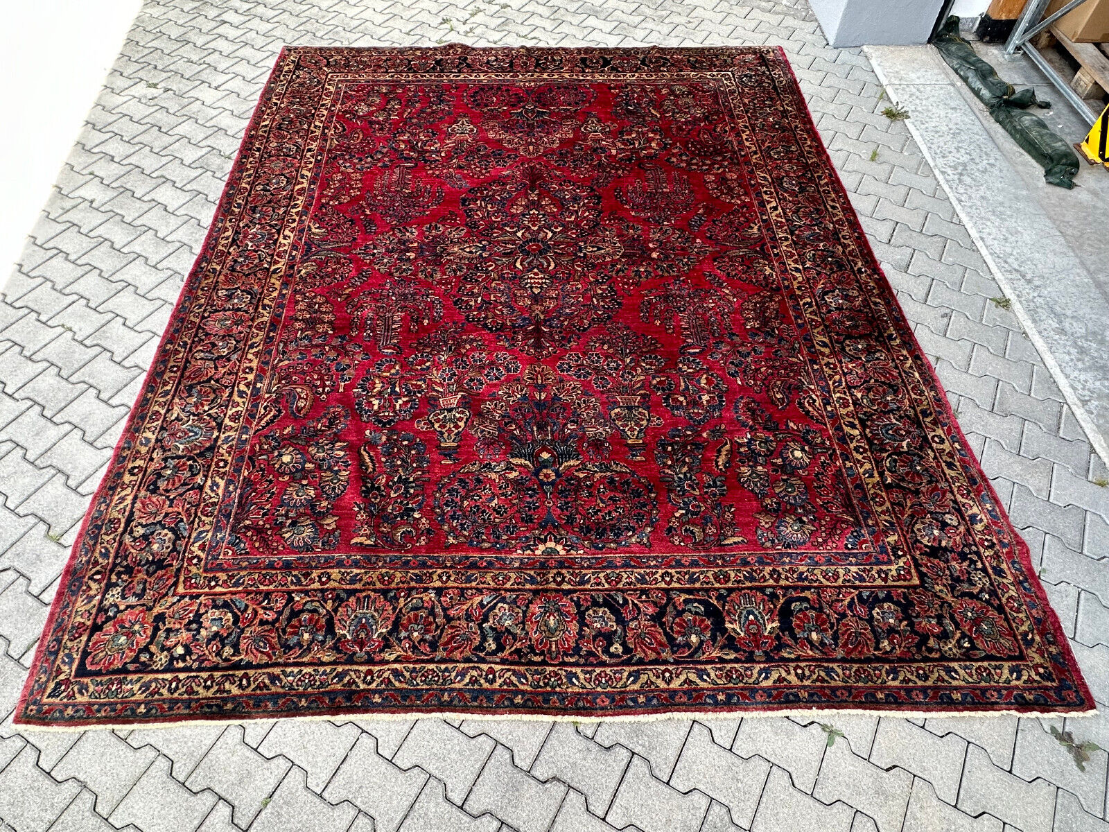 ANTIKER PERSER SARUK ORIENTTEPPICH AUS WOLLE TEPPICH 350x269cm – Bild 3