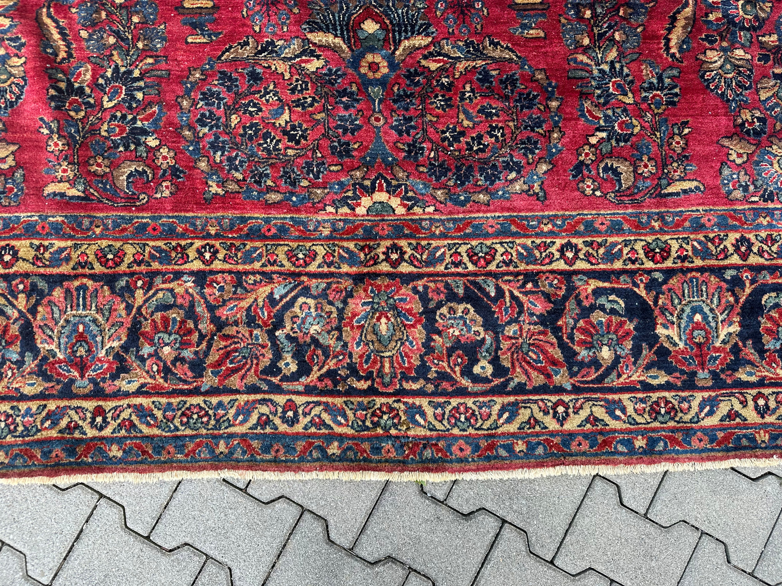 ANTIKER PERSER SARUK ORIENTTEPPICH AUS WOLLE TEPPICH 350x269cm – Bild 5