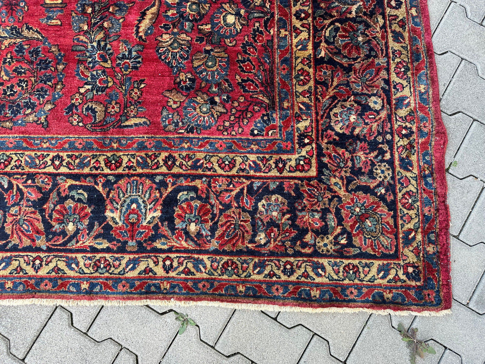 ANTIKER PERSER SARUK ORIENTTEPPICH AUS WOLLE TEPPICH 350x269cm – Bild 6