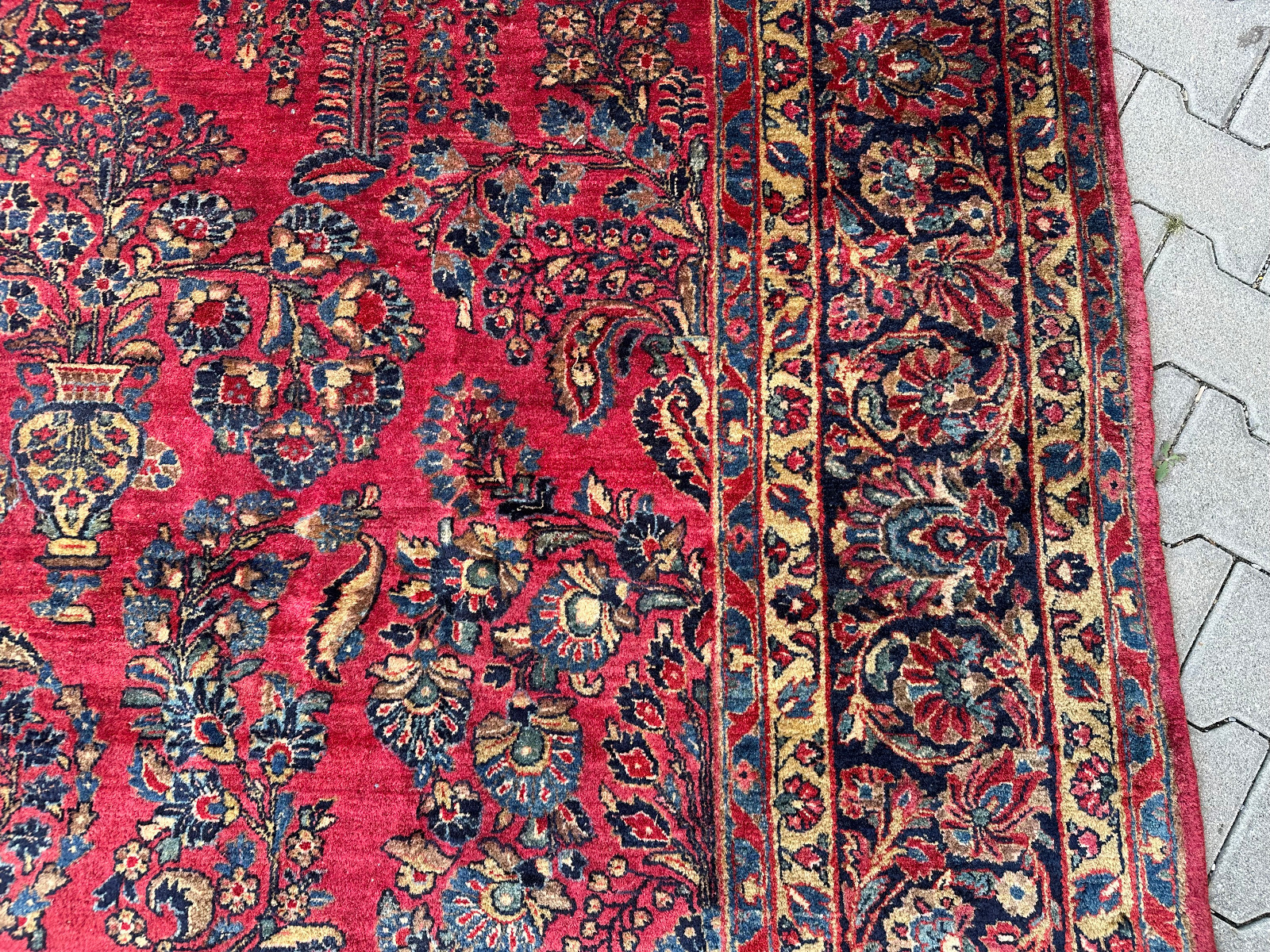 ANTIKER PERSER SARUK ORIENTTEPPICH AUS WOLLE TEPPICH 350x269cm – Bild 8