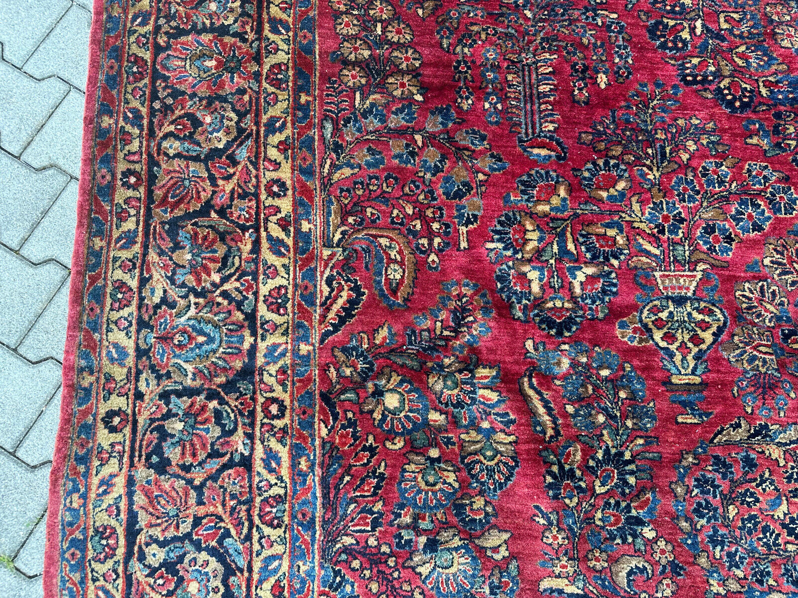 ANTIKER PERSER SARUK ORIENTTEPPICH AUS WOLLE TEPPICH 350x269cm – Bild 10