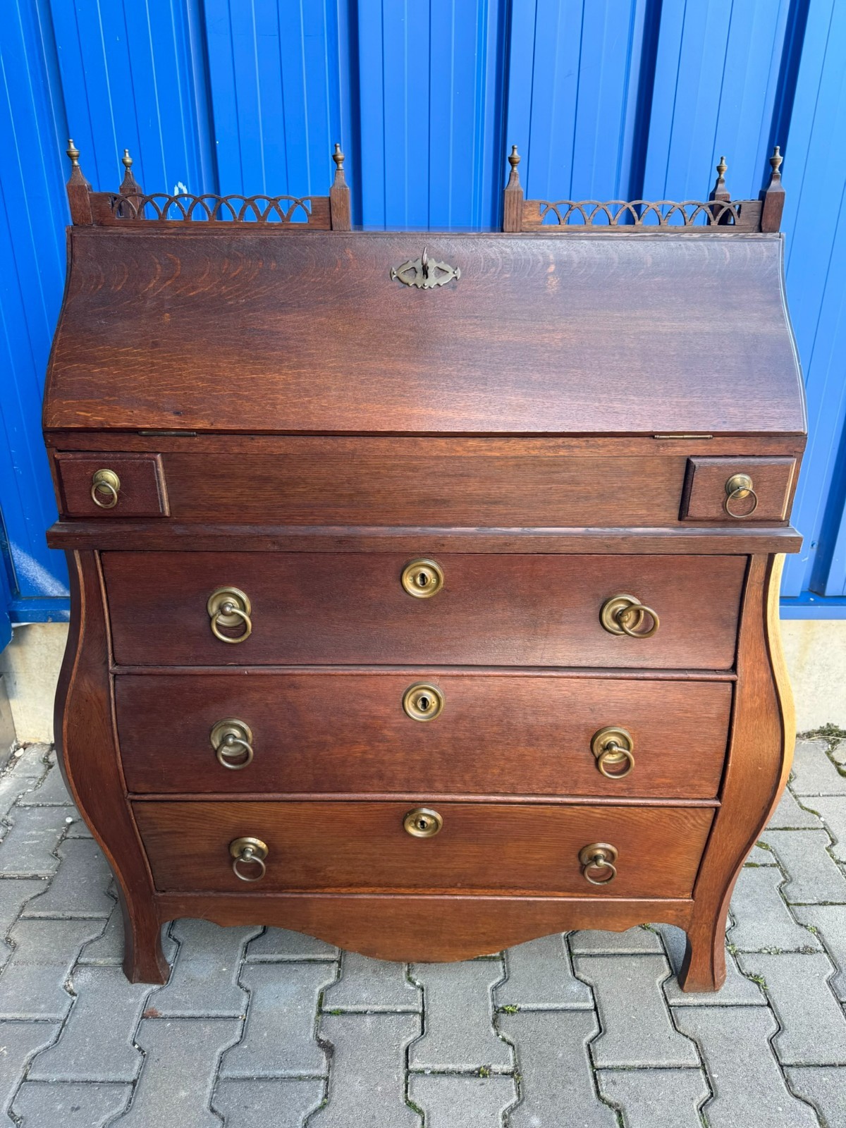 ANTIKER BAROCKSEKRETÄR HOLLAND AUS EICHE BAROCK SEKRETÄR 18 TES JHDT