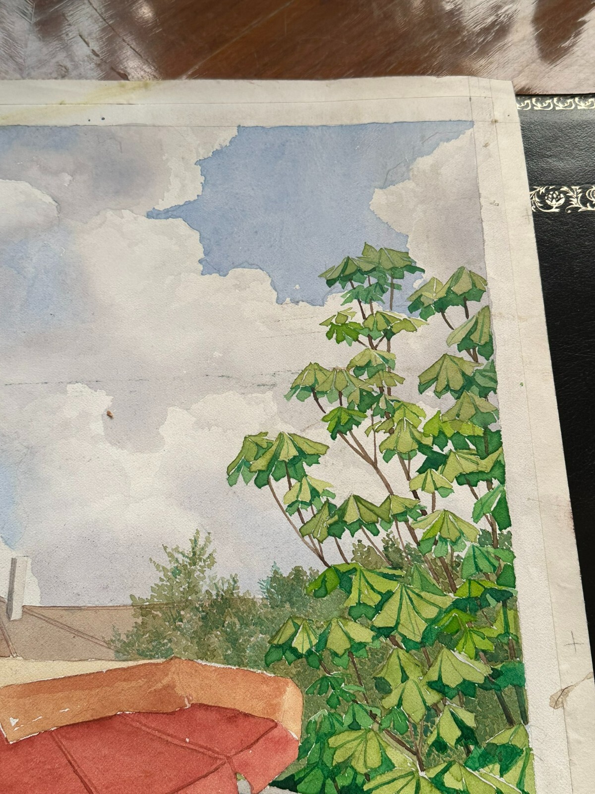 HANS SCHÜTZ GROSSES AQUARELL AUF PAPIER SIGNIERT MENSCHEN AM MARKT – Bild 10