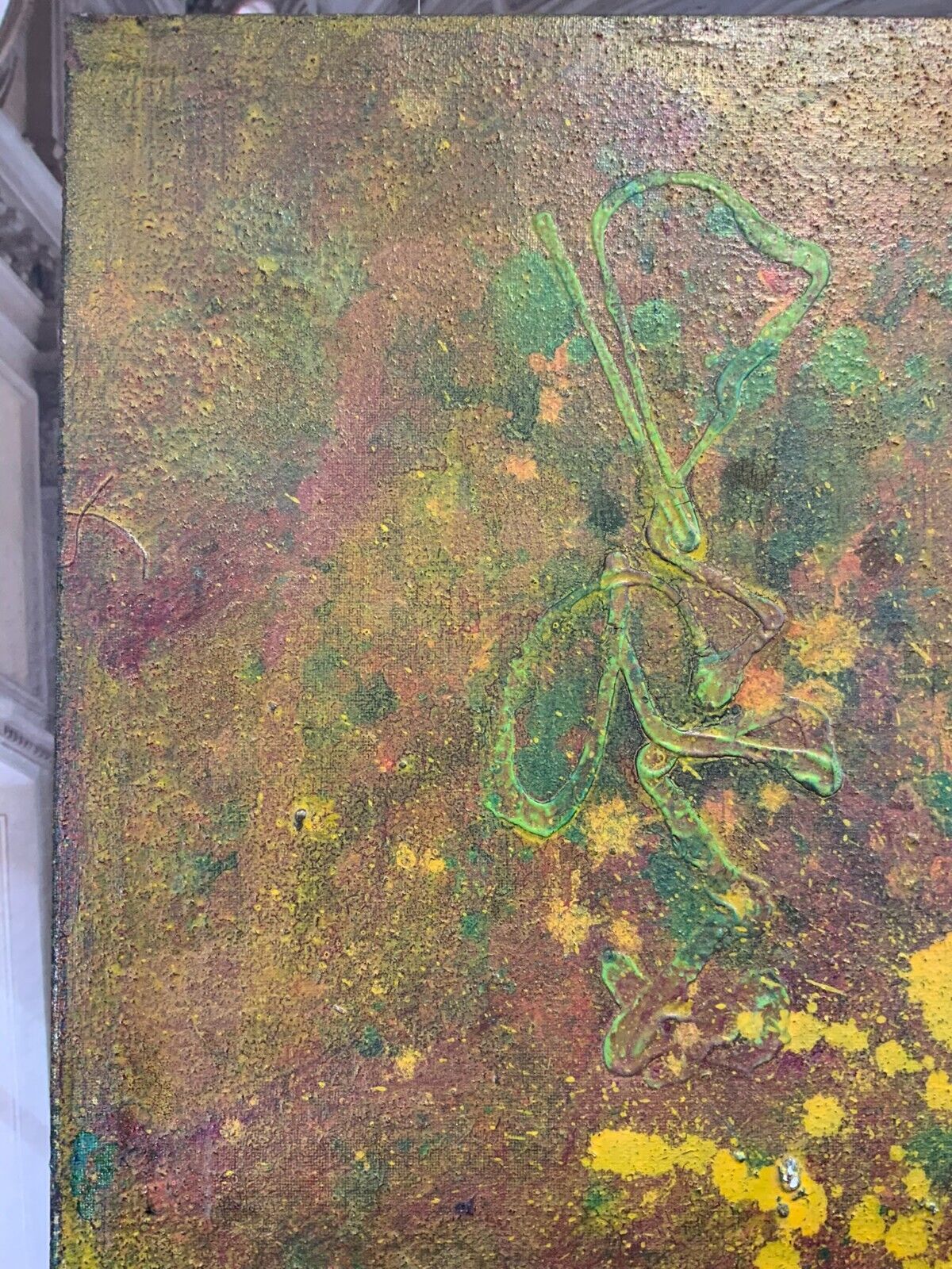ACRYLGEMÄLDE MODERN GROSSES GEMÄLDE VON WALDEMAR KUFNER (1940-2016) 135x135cm – Bild 5