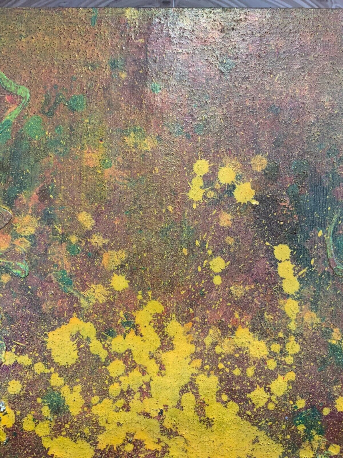 ACRYLGEMÄLDE MODERN GROSSES GEMÄLDE VON WALDEMAR KUFNER (1940-2016) 135x135cm – Bild 6