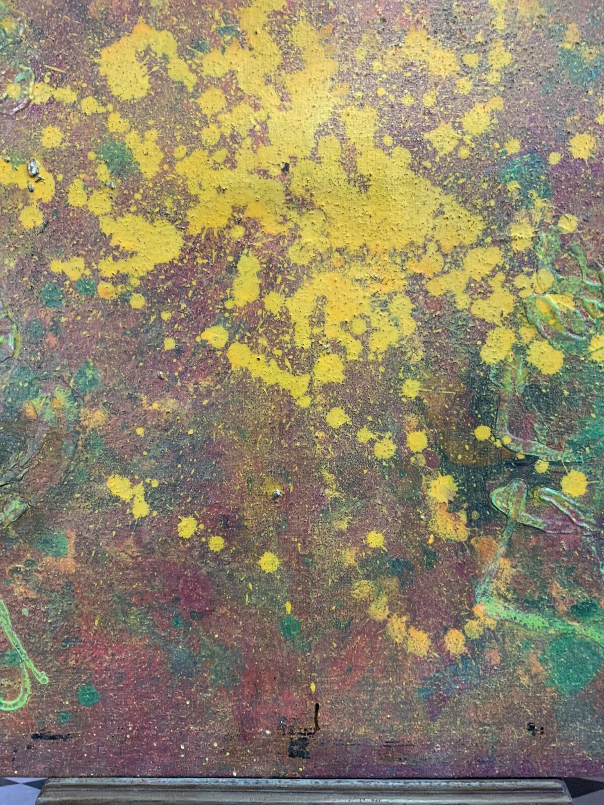 ACRYLGEMÄLDE MODERN GROSSES GEMÄLDE VON WALDEMAR KUFNER (1940-2016) 135x135cm – Bild 9