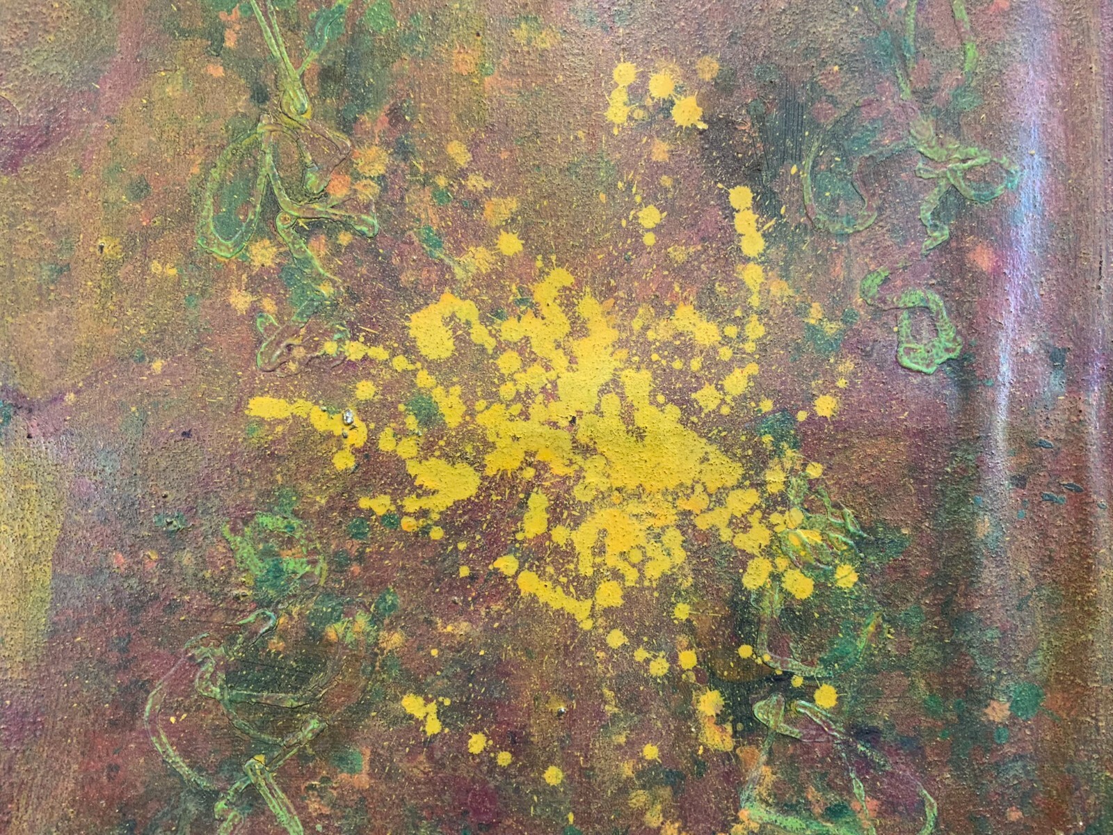ACRYLGEMÄLDE MODERN GROSSES GEMÄLDE VON WALDEMAR KUFNER (1940-2016) 135x135cm