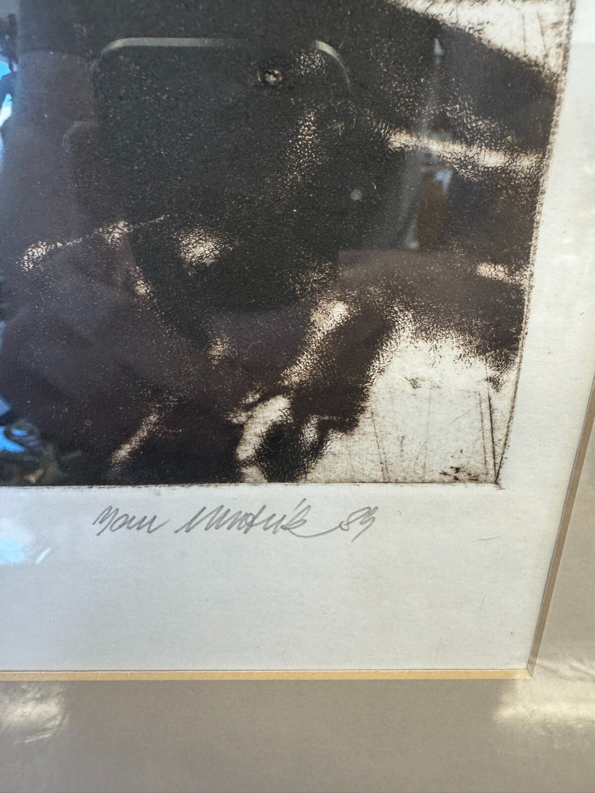 Jan MENTLÍK (1929) SIGNIERTE LITHOGRAFIE HINTER GLAS KÖNIG AUF PFERD – Bild 13