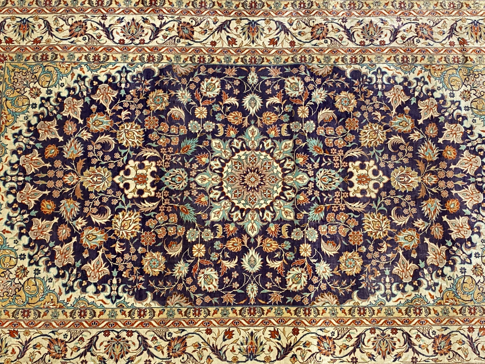 ISFAHAN TEPPICH SEIDETEPPICH SEIDE 1.000.000 KNOTEN 163x93cm ORIENTTEPPICH – Bild 3