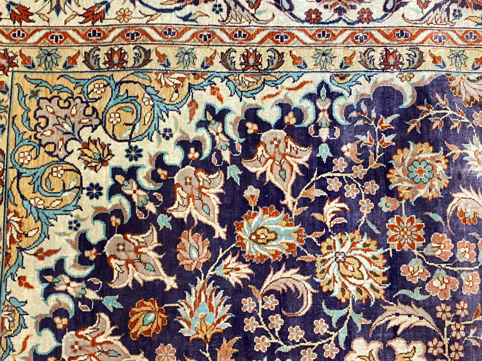 ISFAHAN TEPPICH SEIDETEPPICH SEIDE 1.000.000 KNOTEN 163x93cm ORIENTTEPPICH – Bild 5