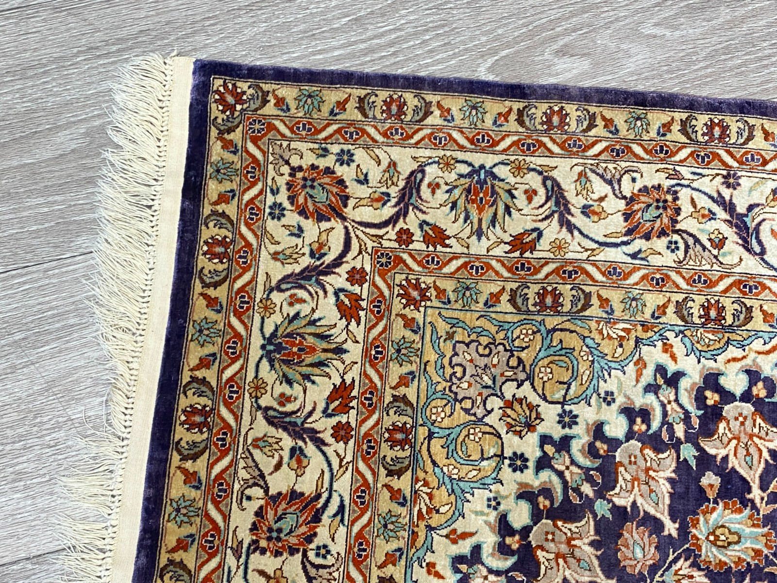 ISFAHAN TEPPICH SEIDETEPPICH SEIDE 1.000.000 KNOTEN 163x93cm ORIENTTEPPICH – Bild 9