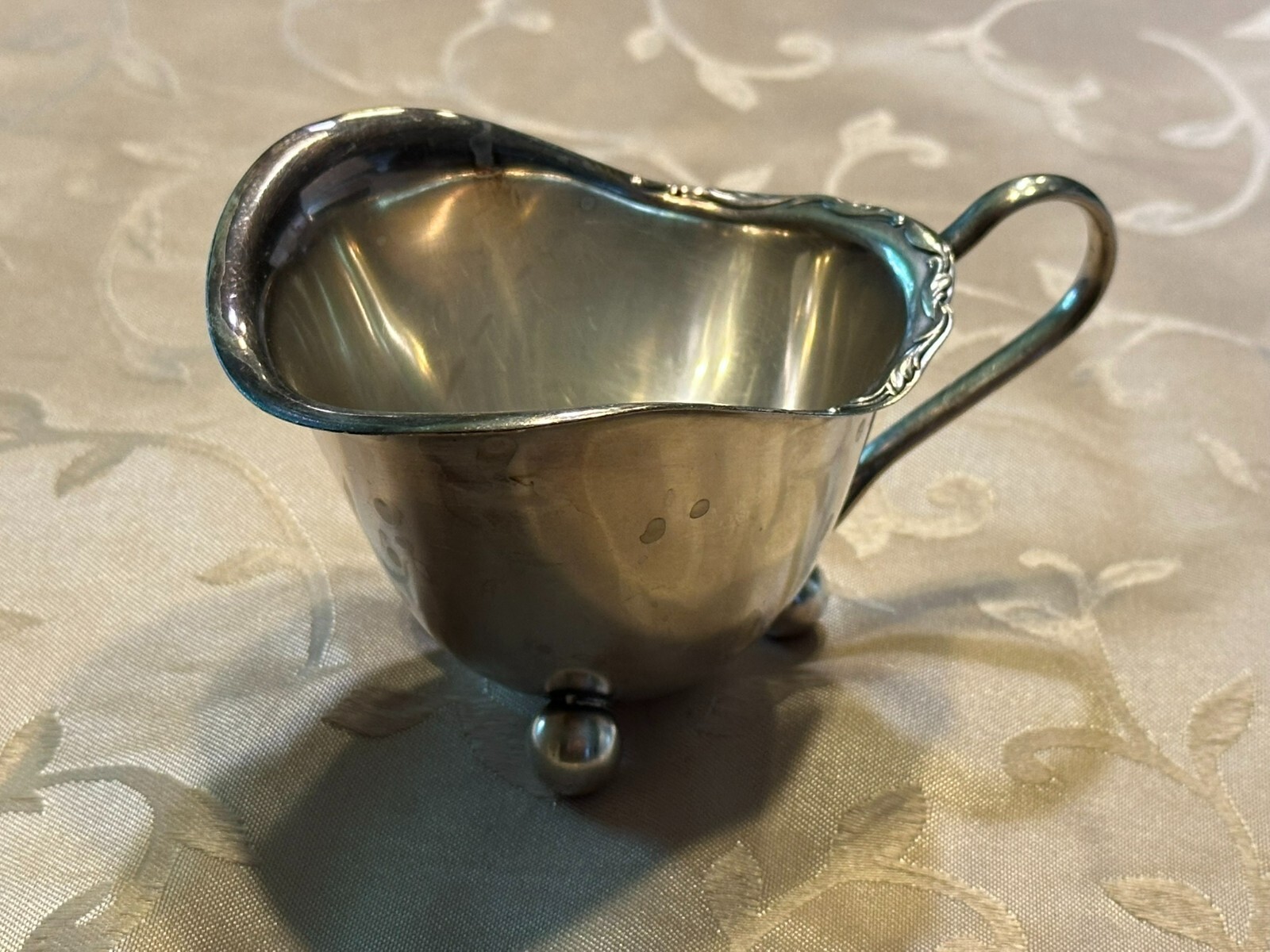 SAHNEKANNE MILCHKÄNNCHEN KANNE AUS SILBER 800 66g