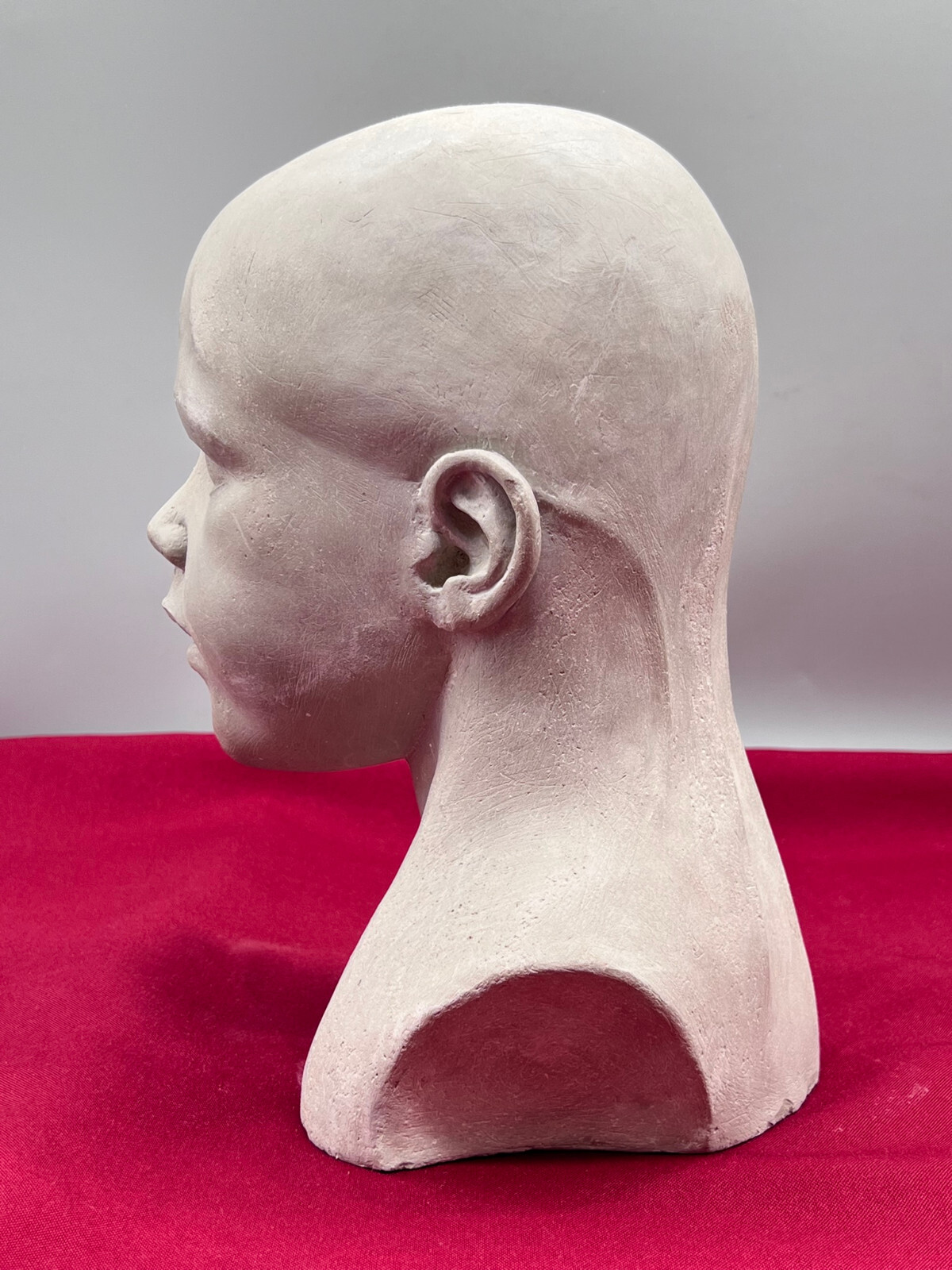 KERAMIK BÜSTE HANDGEARBEITET KOPF EINES KINDES – Bild 3