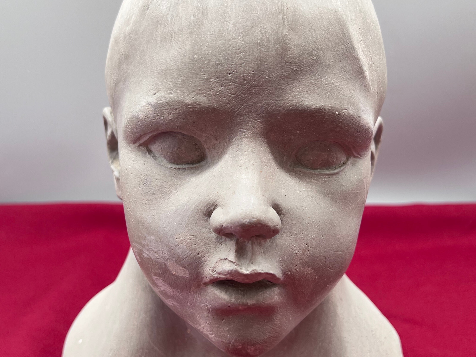 KERAMIK BÜSTE HANDGEARBEITET KOPF EINES KINDES – Bild 6