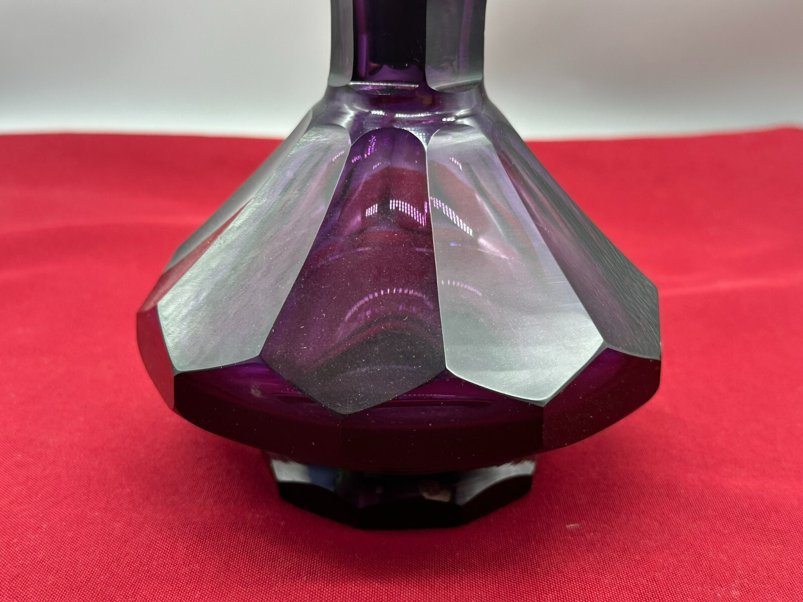 ANTIKE KARAFFE FLASCHE MUNDGEBLASEN SCHLEIFDEKOR BÖHMEN UM 1920 LIKÖRKARAFFE – Bild 4