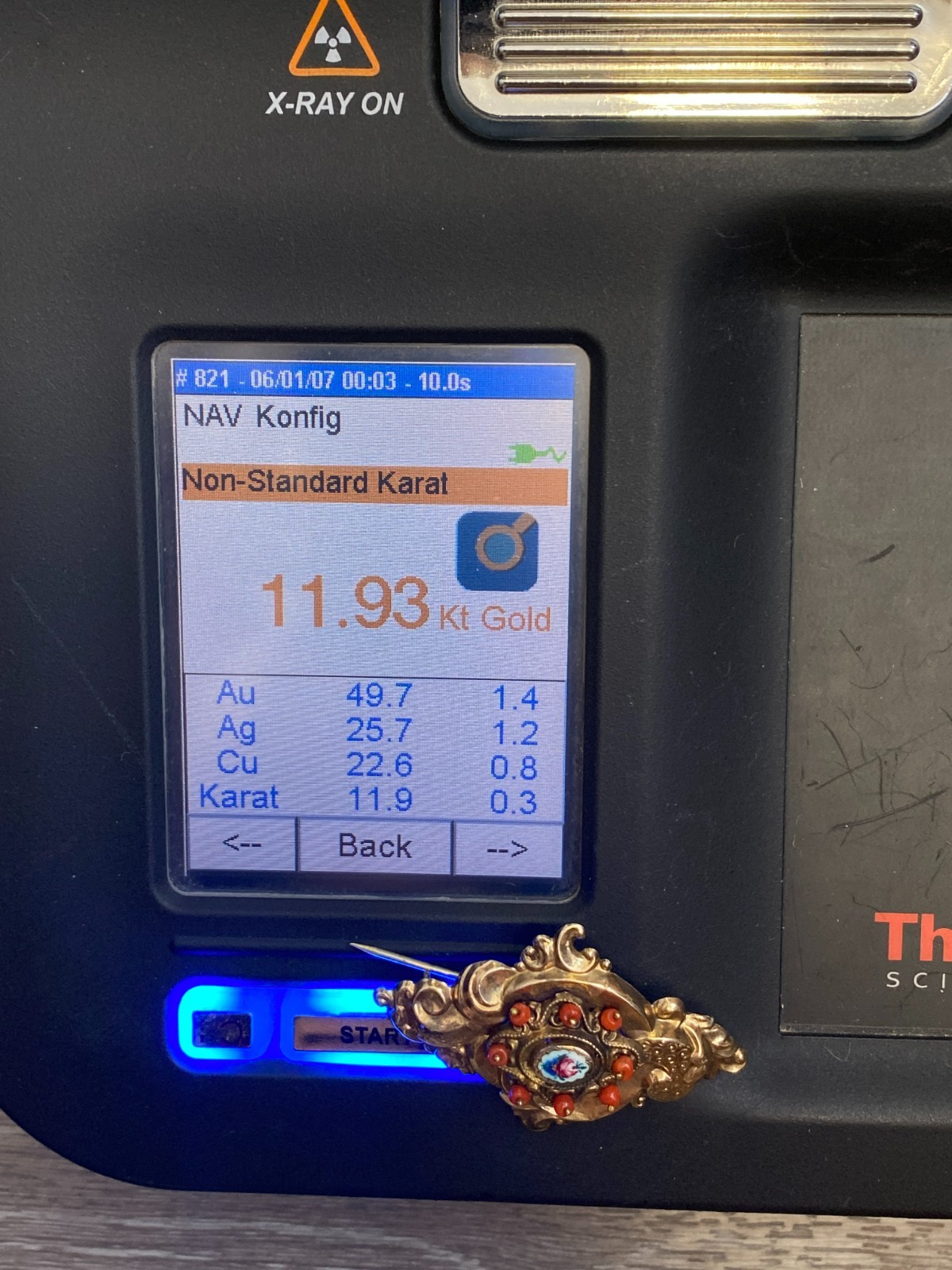 ANTIKE BROSCHE 19 TES JHDT 12K GOLD MIT KARNEOL / KORALLE – Bild 20
