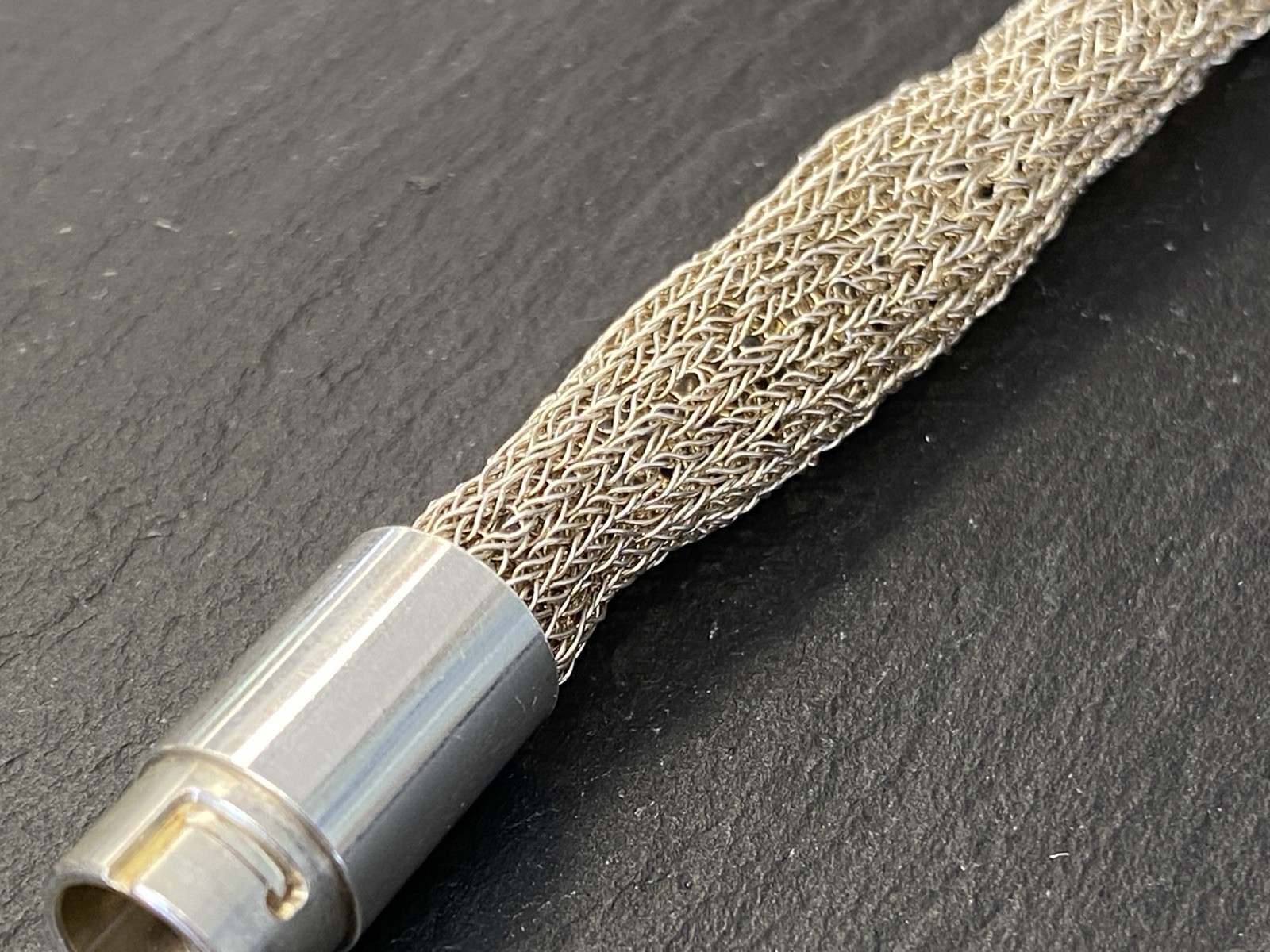 MODESCHMUCK RÖHRENFÖRMIGE HALSKETTE 925 STERLING SILBER – Bild 11