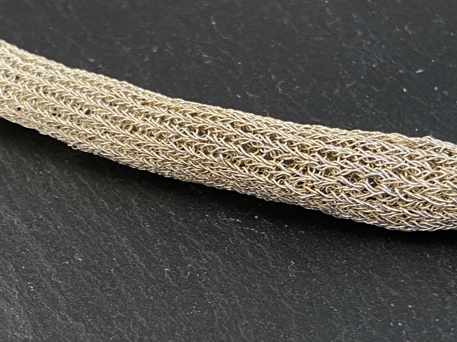 MODESCHMUCK RÖHRENFÖRMIGE HALSKETTE 925 STERLING SILBER – Bild 15