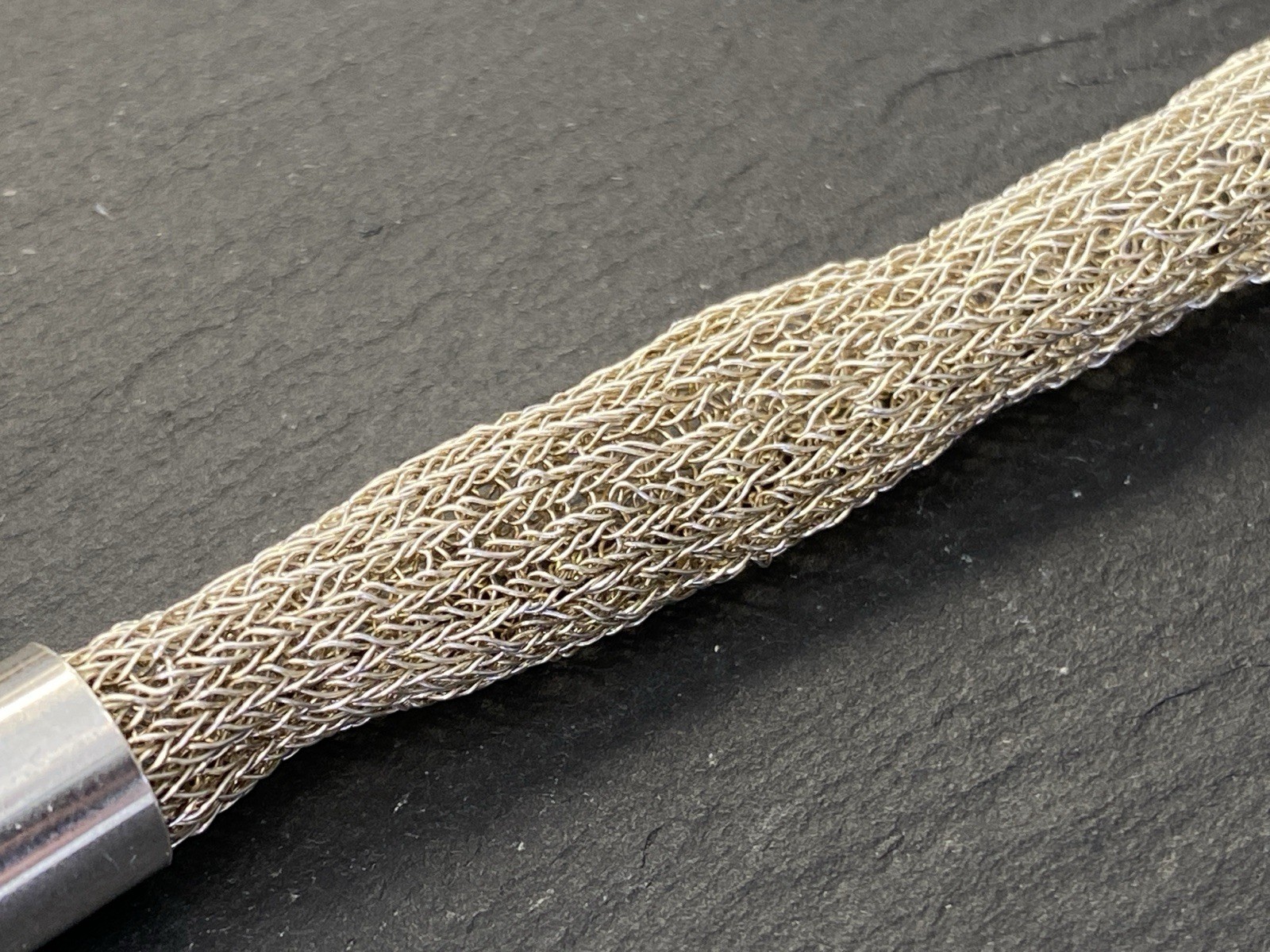 MODESCHMUCK RÖHRENFÖRMIGE HALSKETTE 925 STERLING SILBER – Bild 17