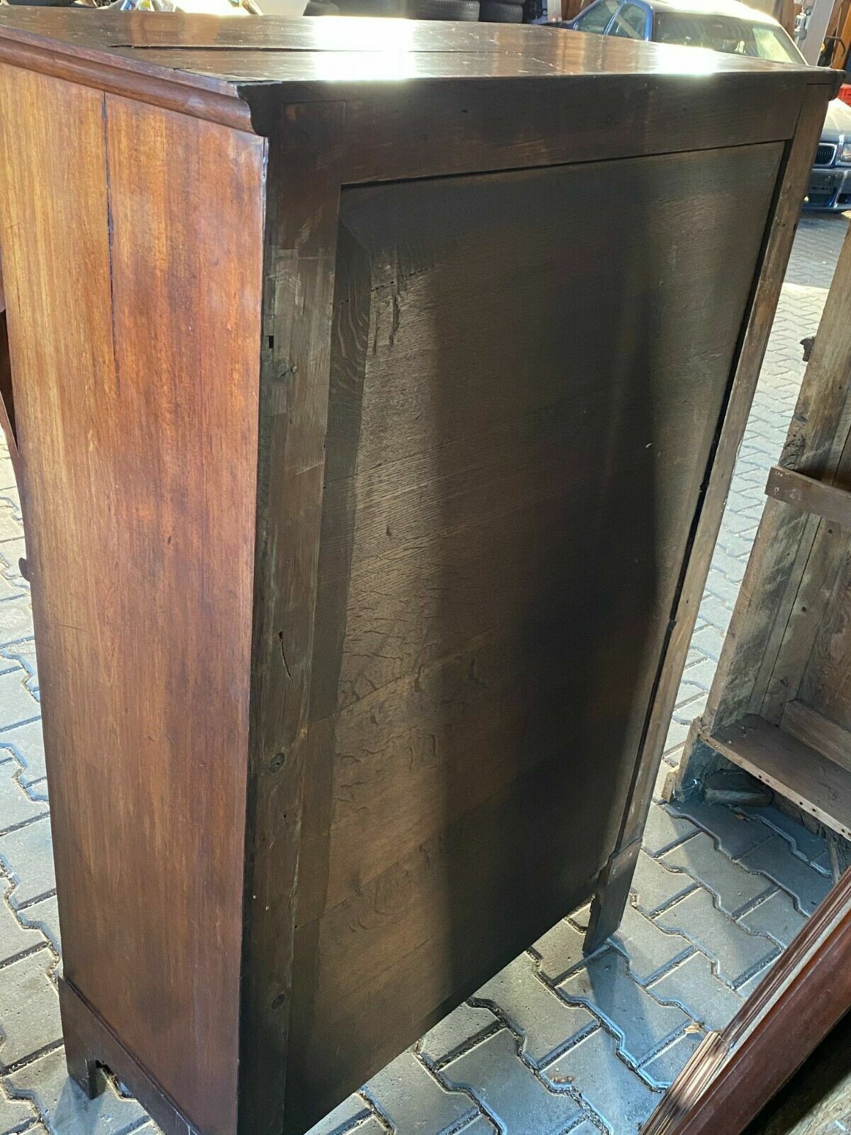 EMPIRE SEKRETÄR BIEDERMEIER UM 1820 HOLZ MAHAGONI-FURNIERT SCHÖNES INNENLEBEN – Bild 13