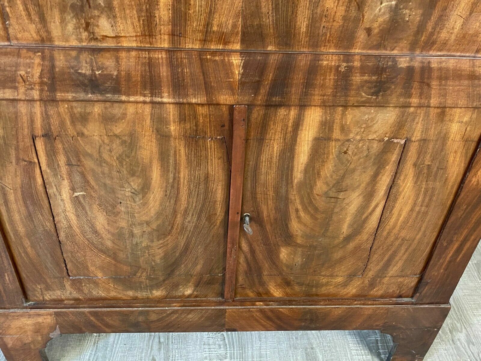 EMPIRE SEKRETÄR BIEDERMEIER UM 1820 HOLZ MAHAGONI-FURNIERT SCHÖNES INNENLEBEN – Bild 5