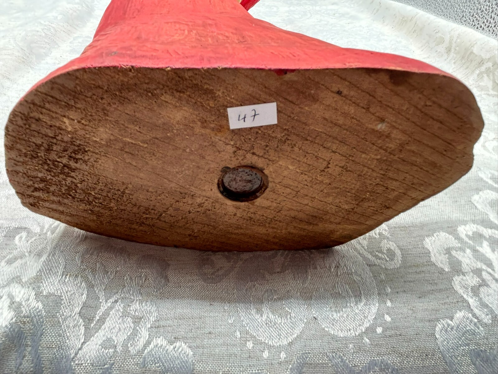 51cm GROSSE HEILIGE ELISABETH HEILIGENFIGUR AUS HOLZ HANDGESCHNITZT UND GEFASST – Bild 10