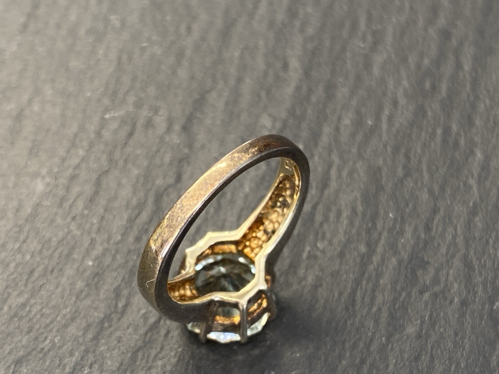 SOLITÄR DAMENRING RING STERLING SILBER 925 PRASIOLITH STERNEN SCHLIFF GR. 53 – Bild 10