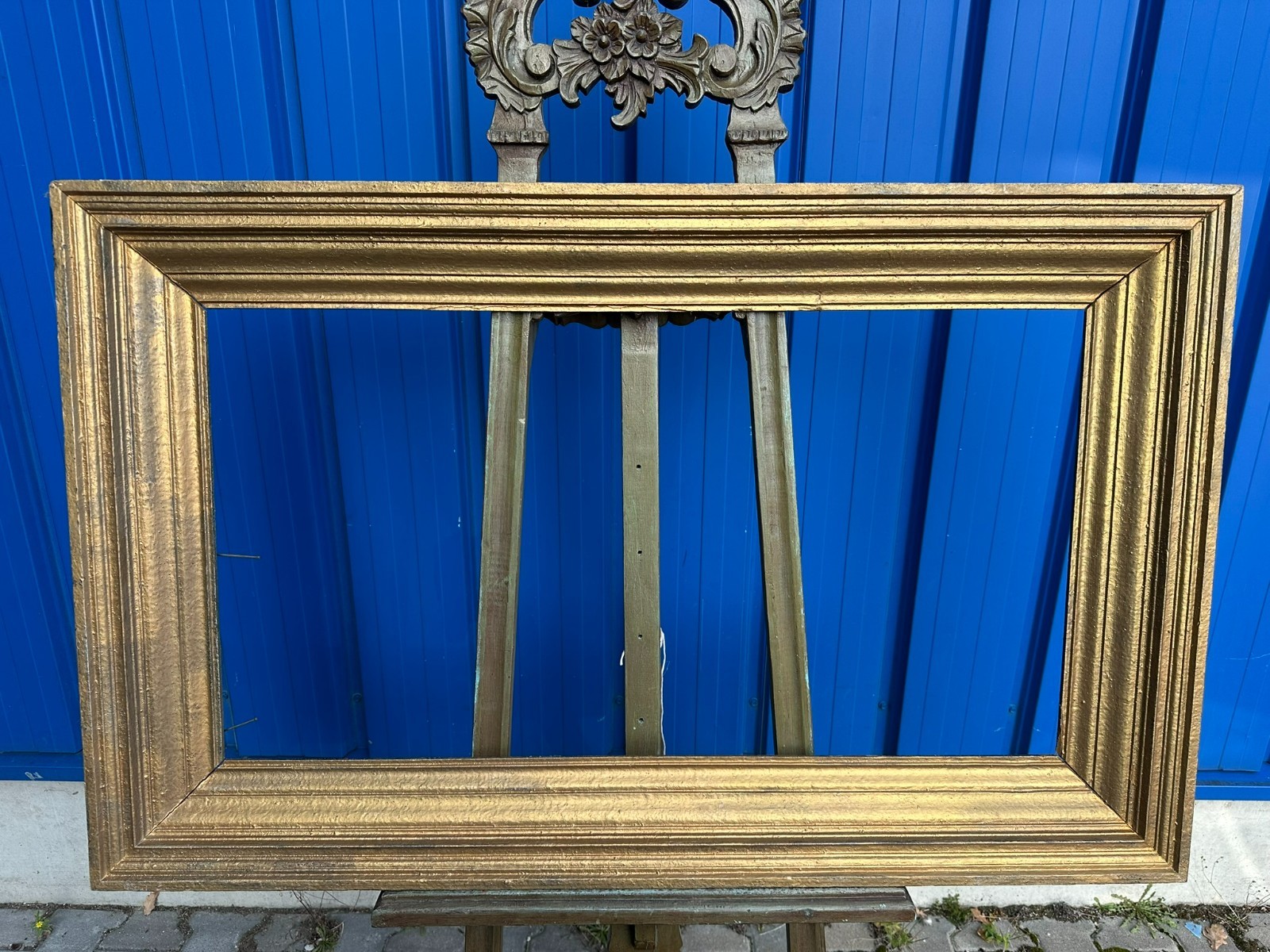 SEHR GROSSER BILDERRAHMEN RAHMEN FÜR GEMÄLDE 120x75x7cm LICHTMASS 95,5x51cm