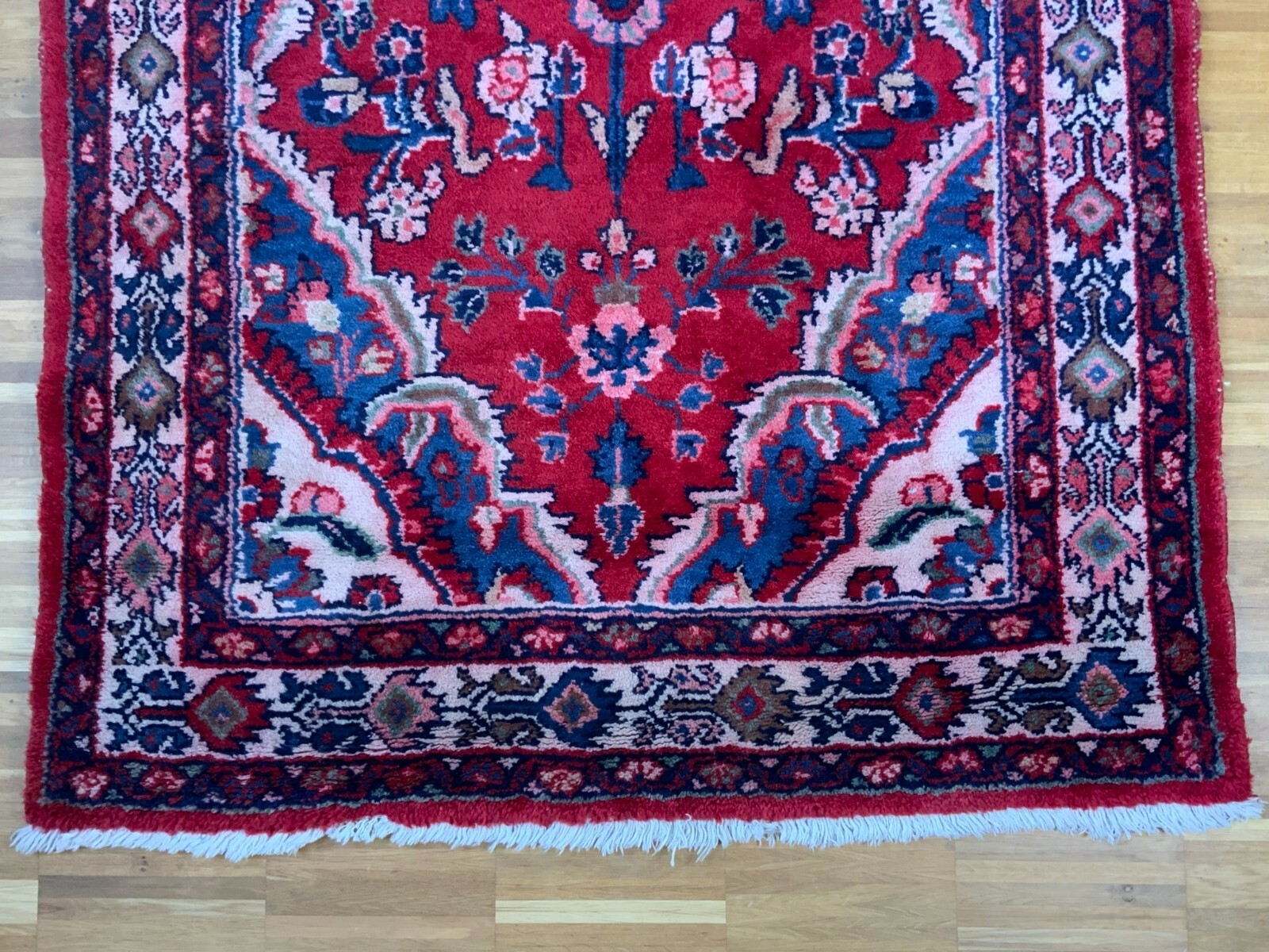 ORIENTTEPPICH HANDGEKNÜPFT PERSER AUS WOLLE 309x112cm FLORALE GESTALTUNG – Bild 11