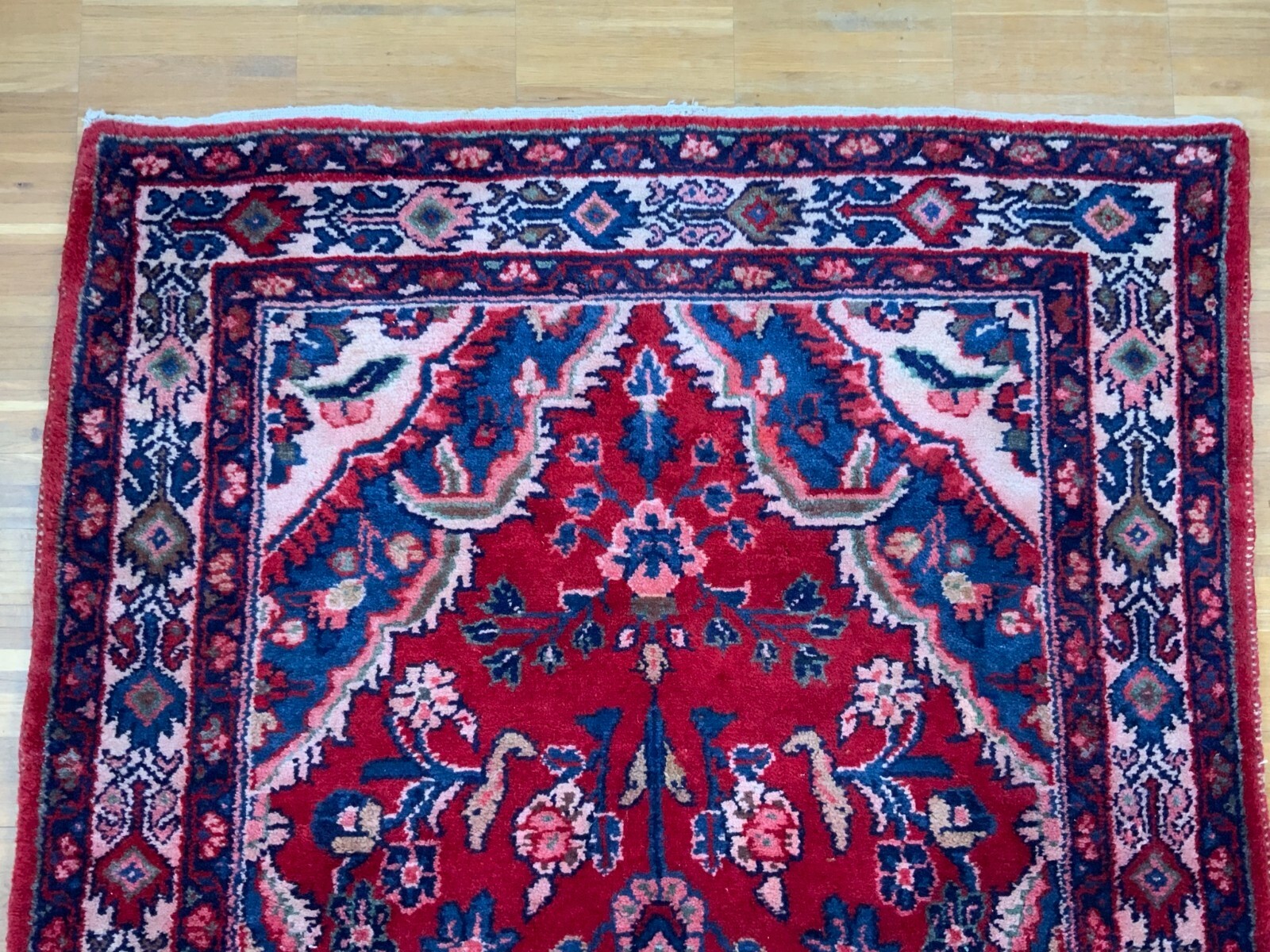 ORIENTTEPPICH HANDGEKNÜPFT PERSER AUS WOLLE 309x112cm FLORALE GESTALTUNG – Bild 7