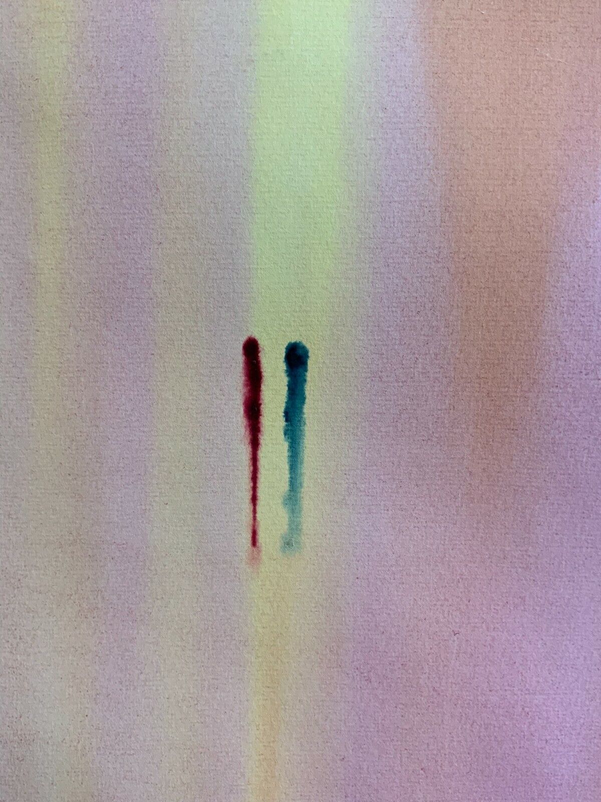 AQUARELL ABSTRAKTE KOMPOSITION GEMÄLDE GROSSFORMAT 71x101cm VON ANATOLI KMARA – Bild 6