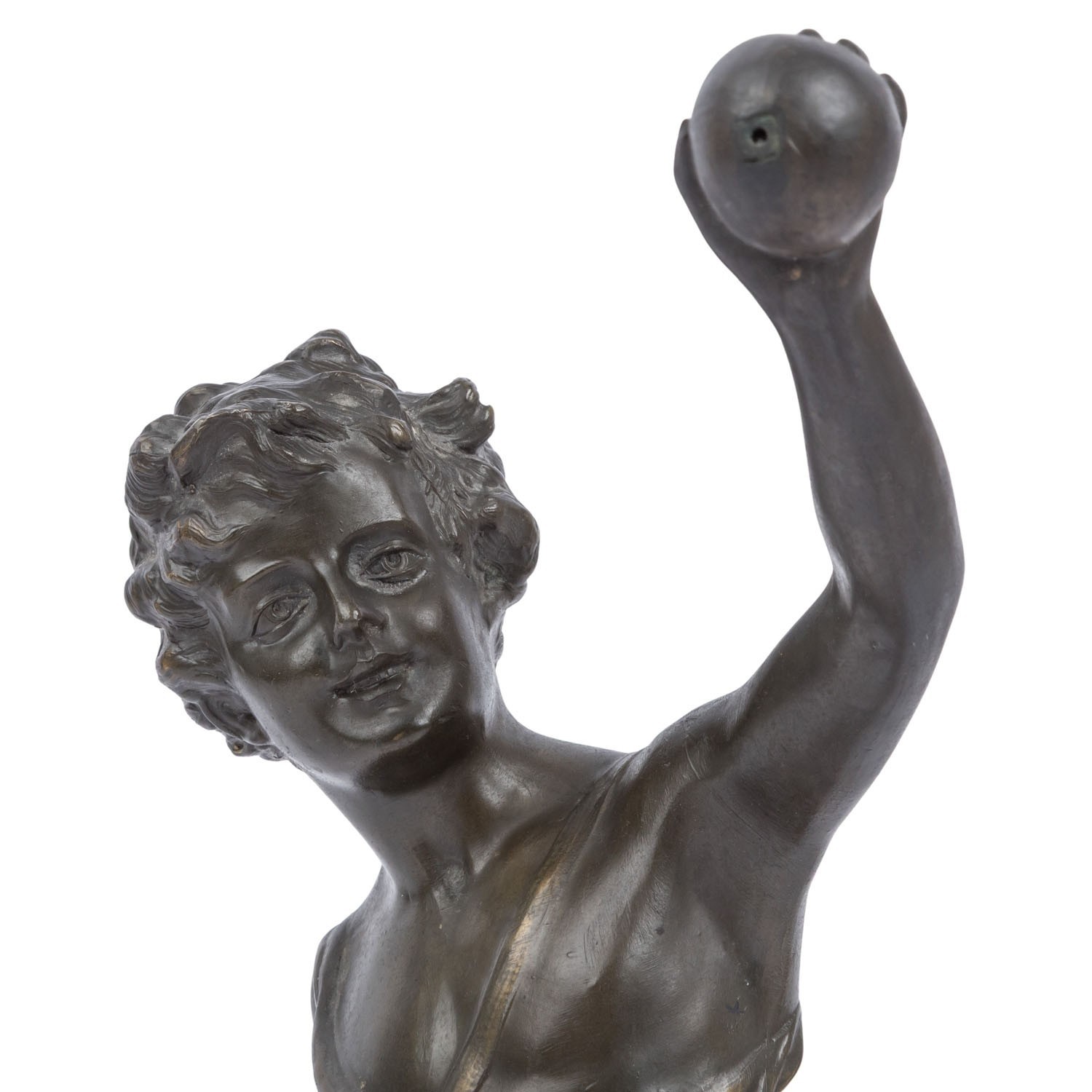 IFFLAND, FRANZ (1862-1935) CRICKET BOY BRONZE SKULPTUR – Bild 6
