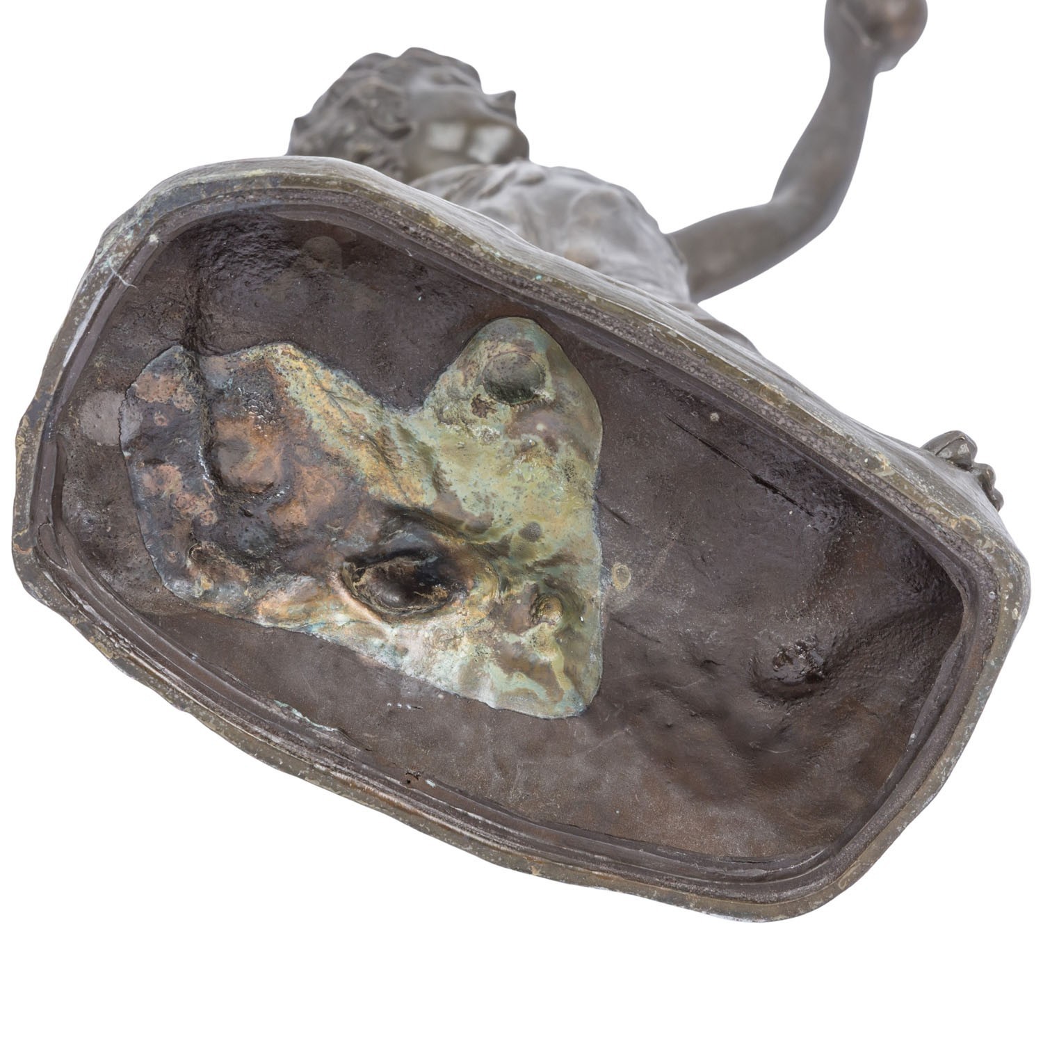IFFLAND, FRANZ (1862-1935) CRICKET BOY BRONZE SKULPTUR – Bild 7