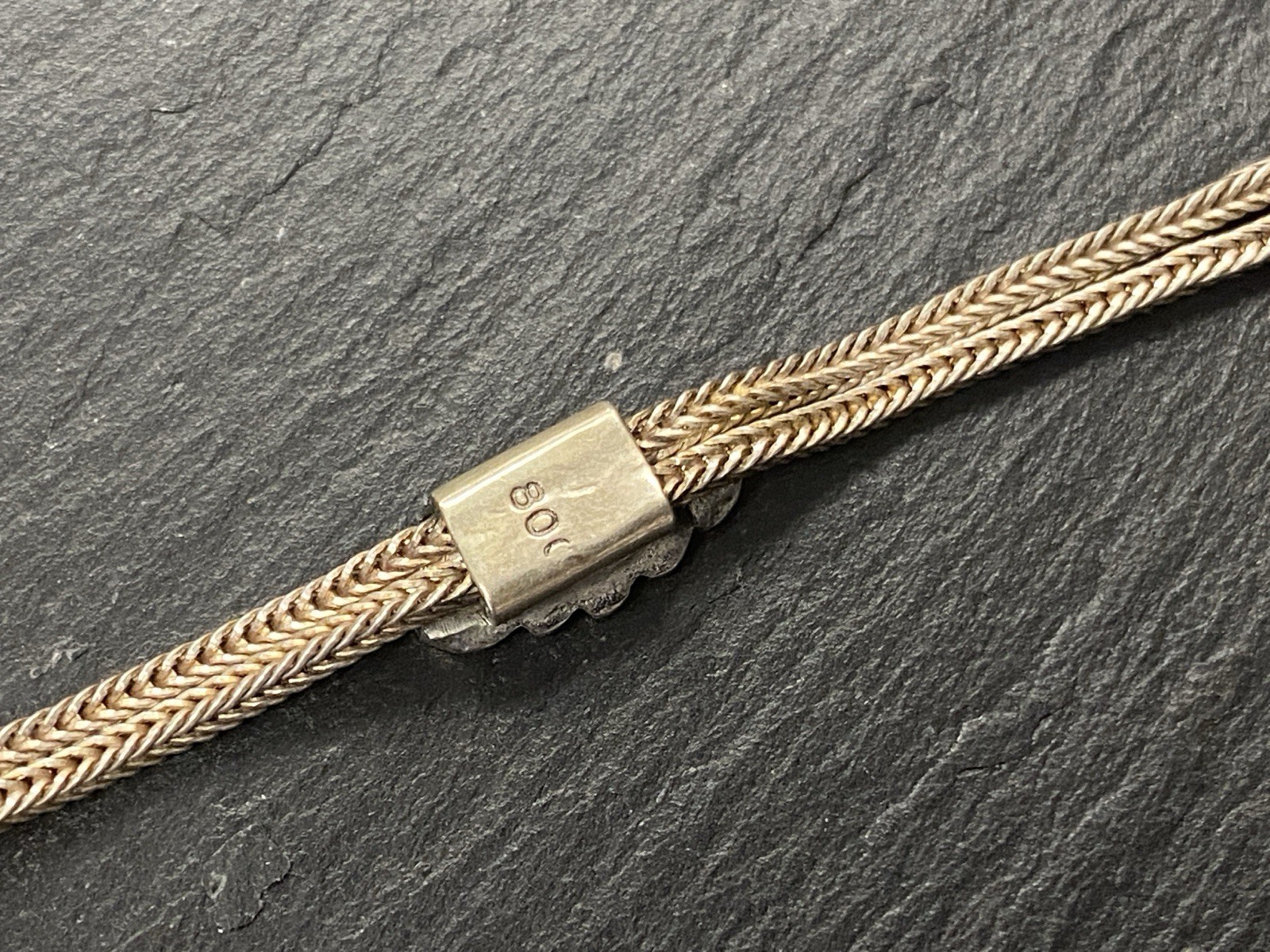 ARMBAND AUS 800 SILBER MIT MALACHIT CABOCHON UND EMAILLE – Bild 18